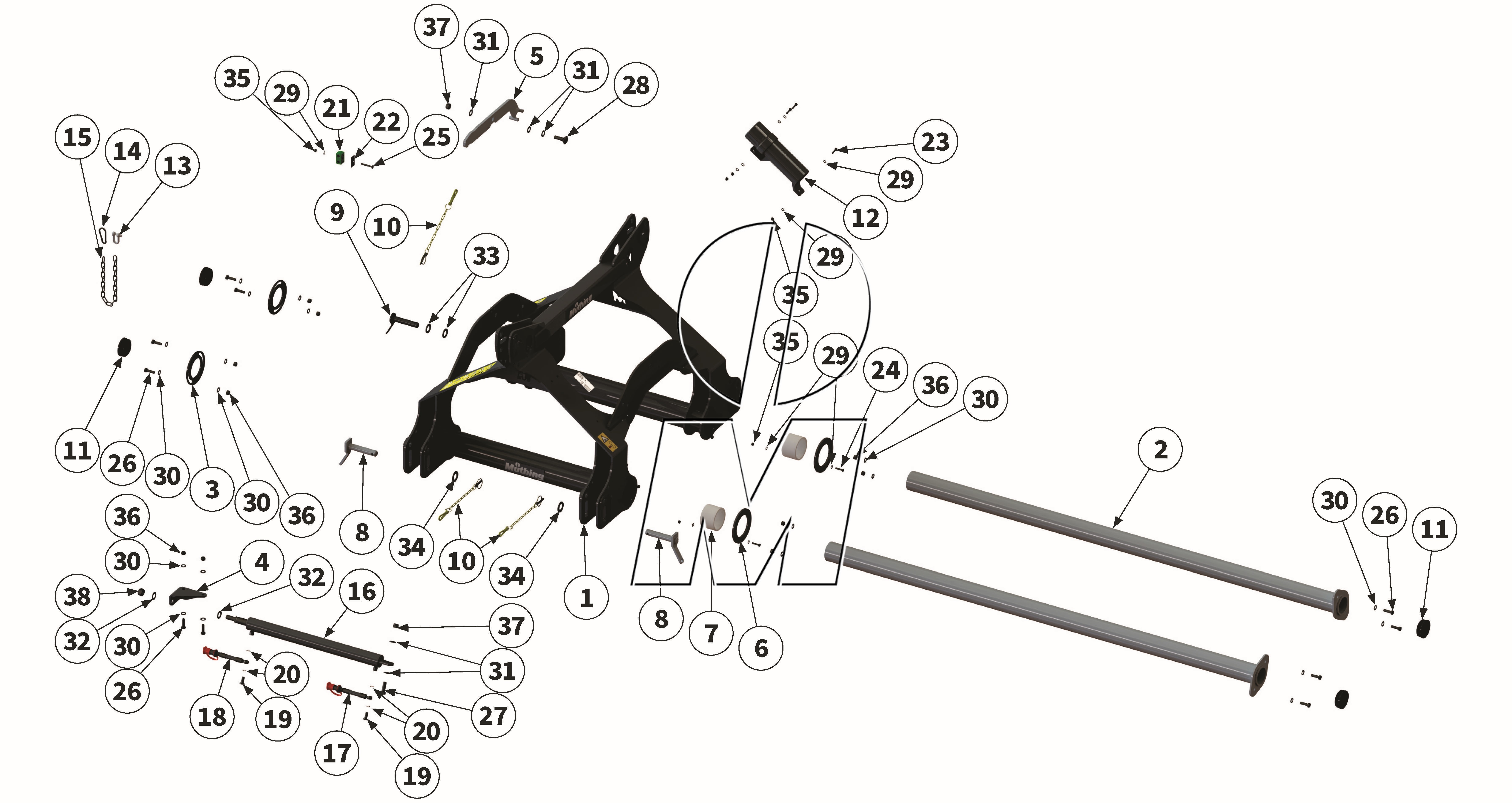 Exploded view 04: Dual headstock (P_VS_ET_24_WEL)