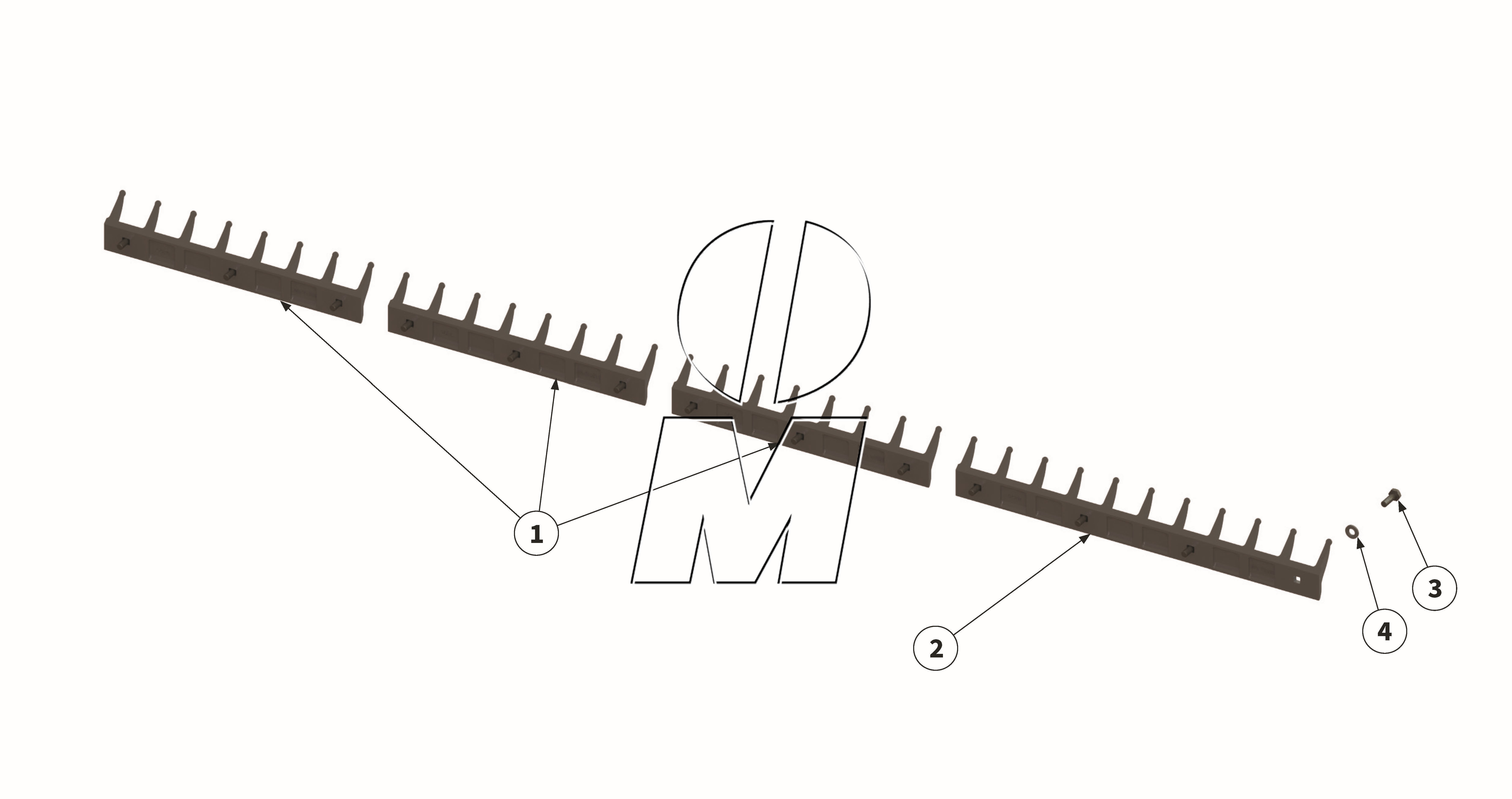 Exploded view 13: 2.Short chopping bar (P_VS_ET_24_WEL)