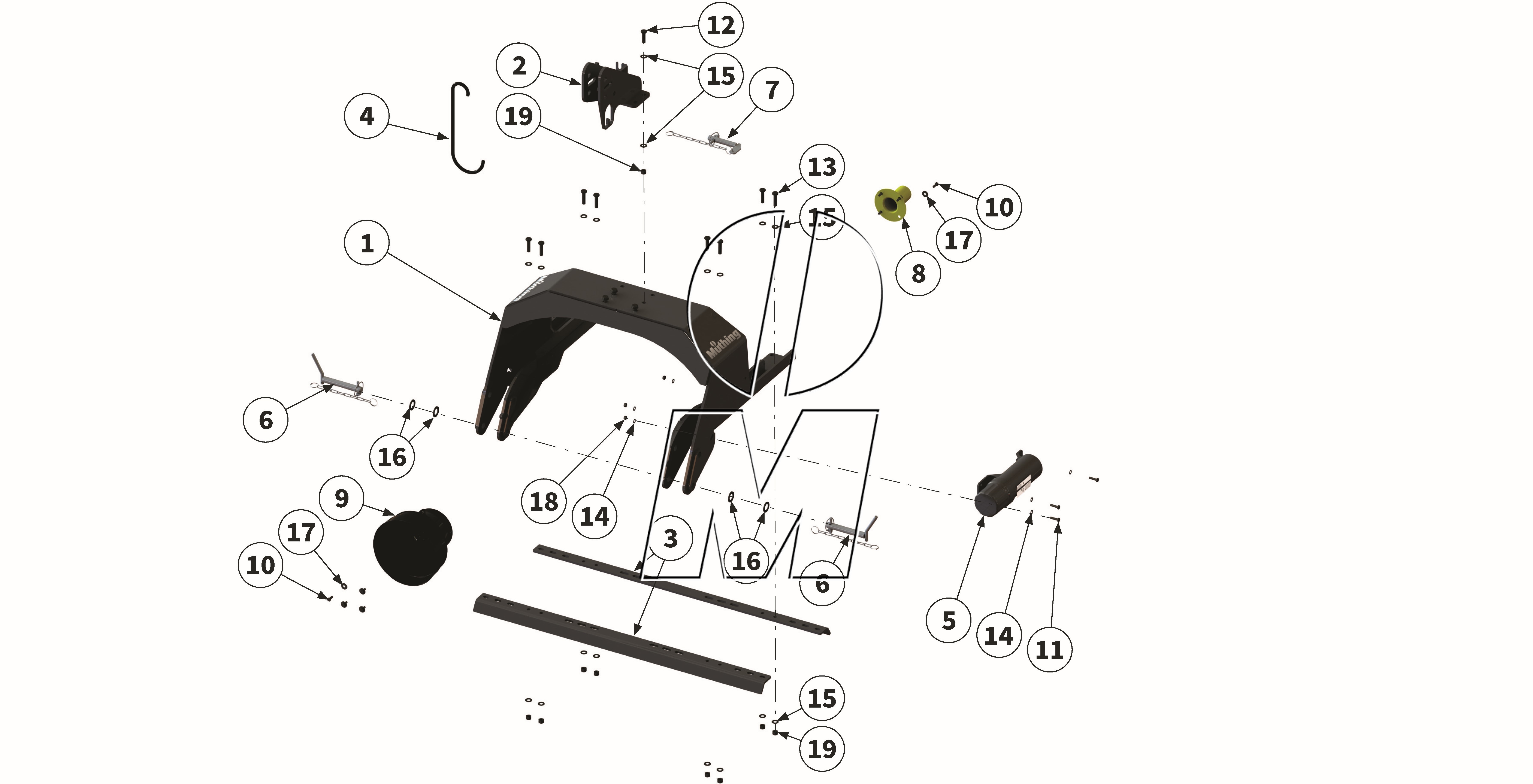 Exploded view 14: Headstock Kat. 1 (P_L_ET_25_WEL)