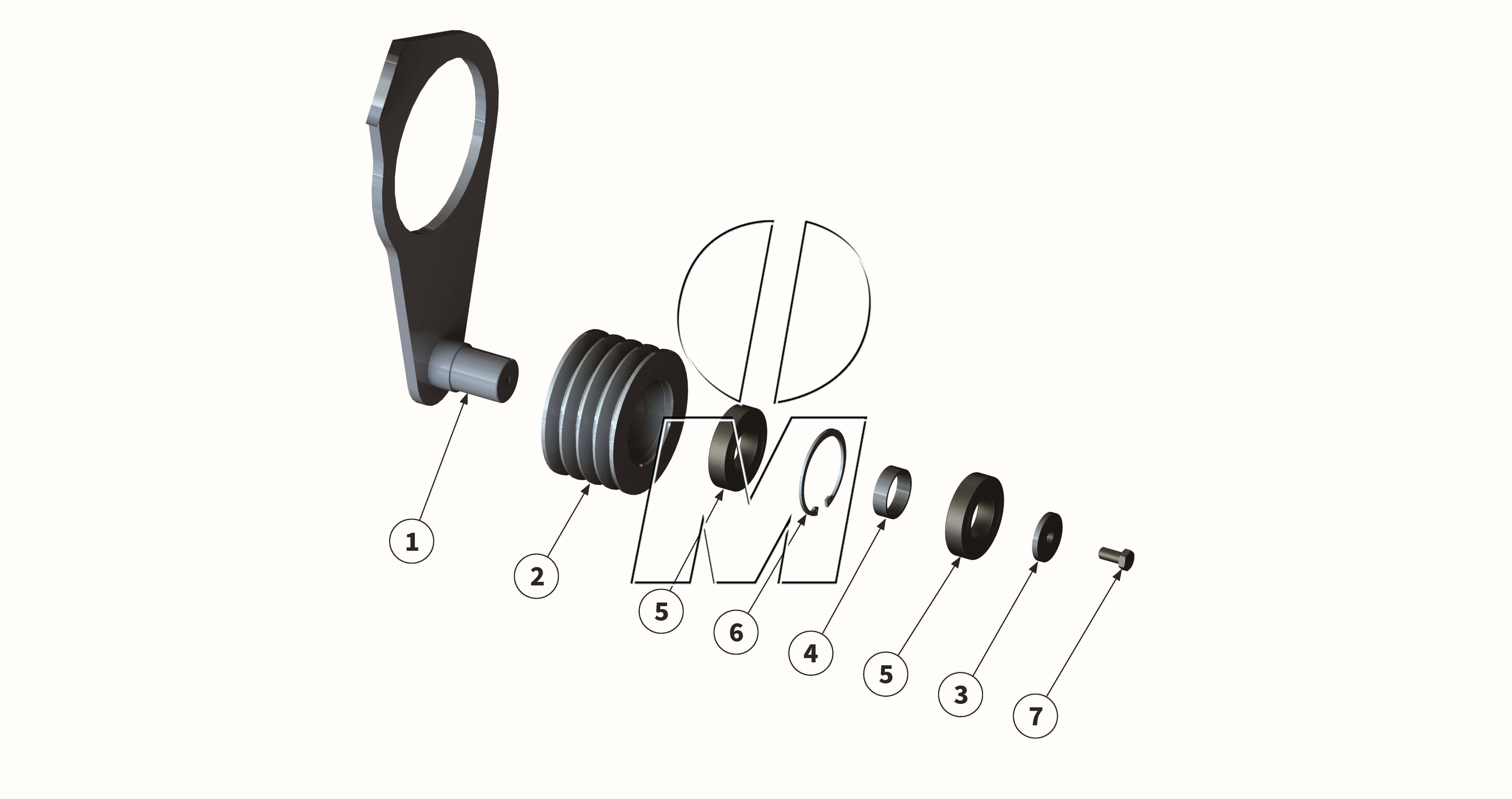 Exploded view 07: Belt tensioner parts (P_VS_ET_24_WEL)