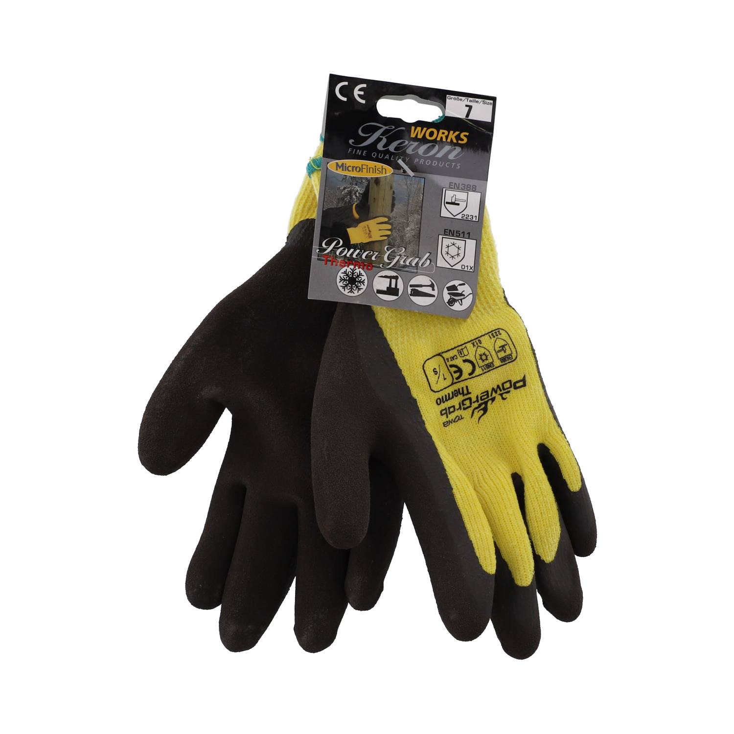 Winterstrickhandschuh PowerGrab THERMO, S / 7