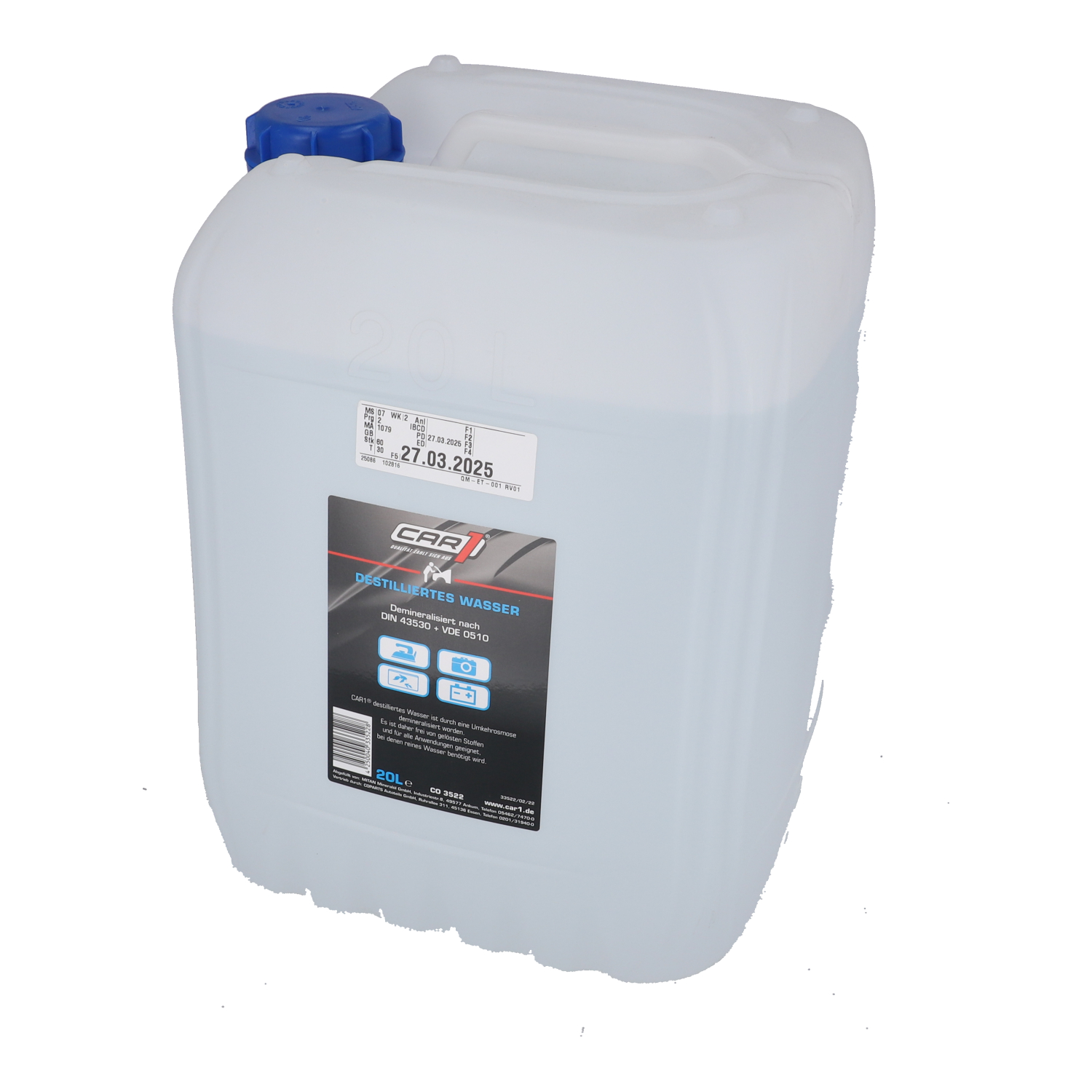 Destilliertes Wasser