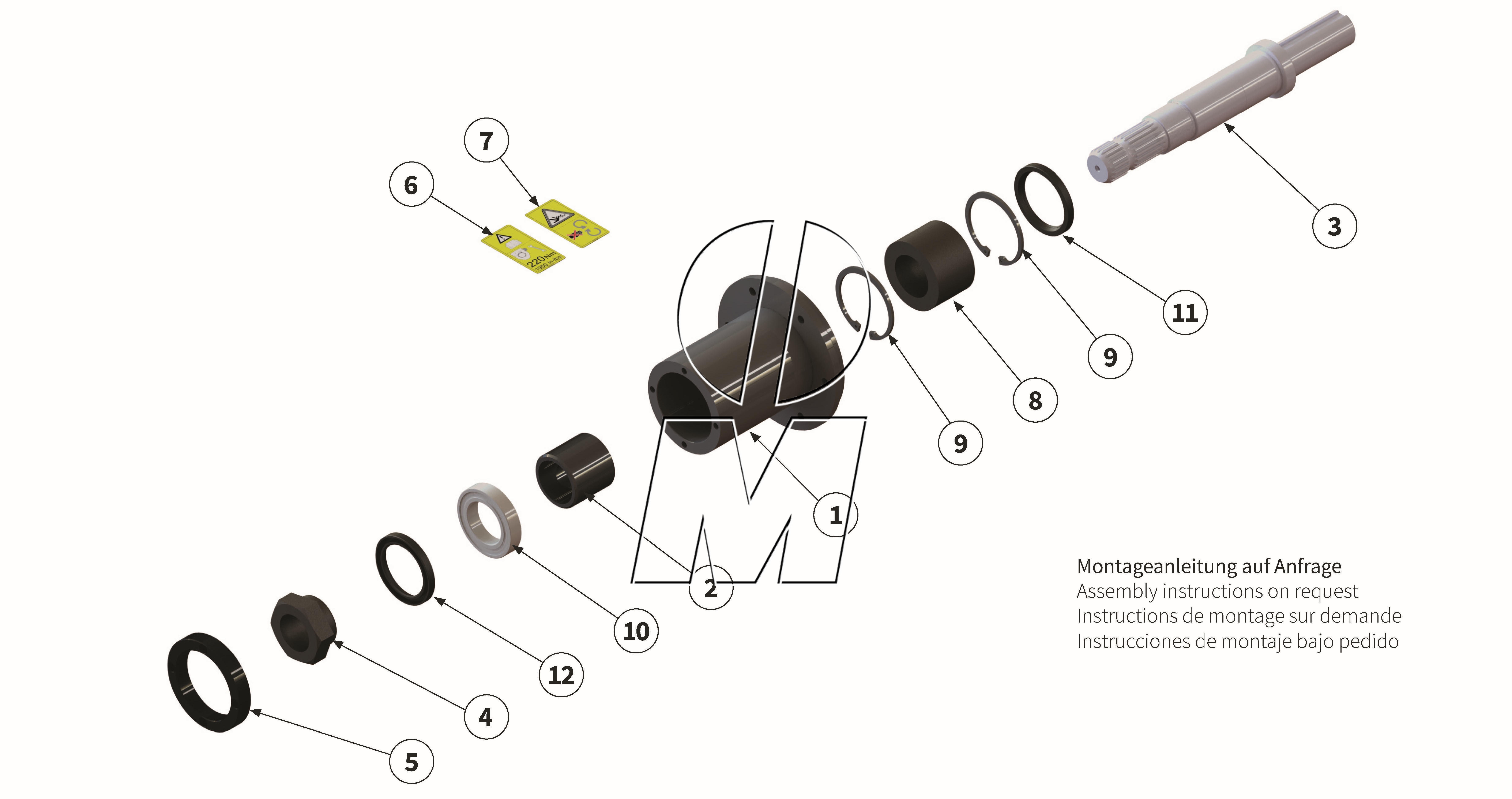 Exploded view 13: Drive adapter (P_MSP_ET_25_WEL)