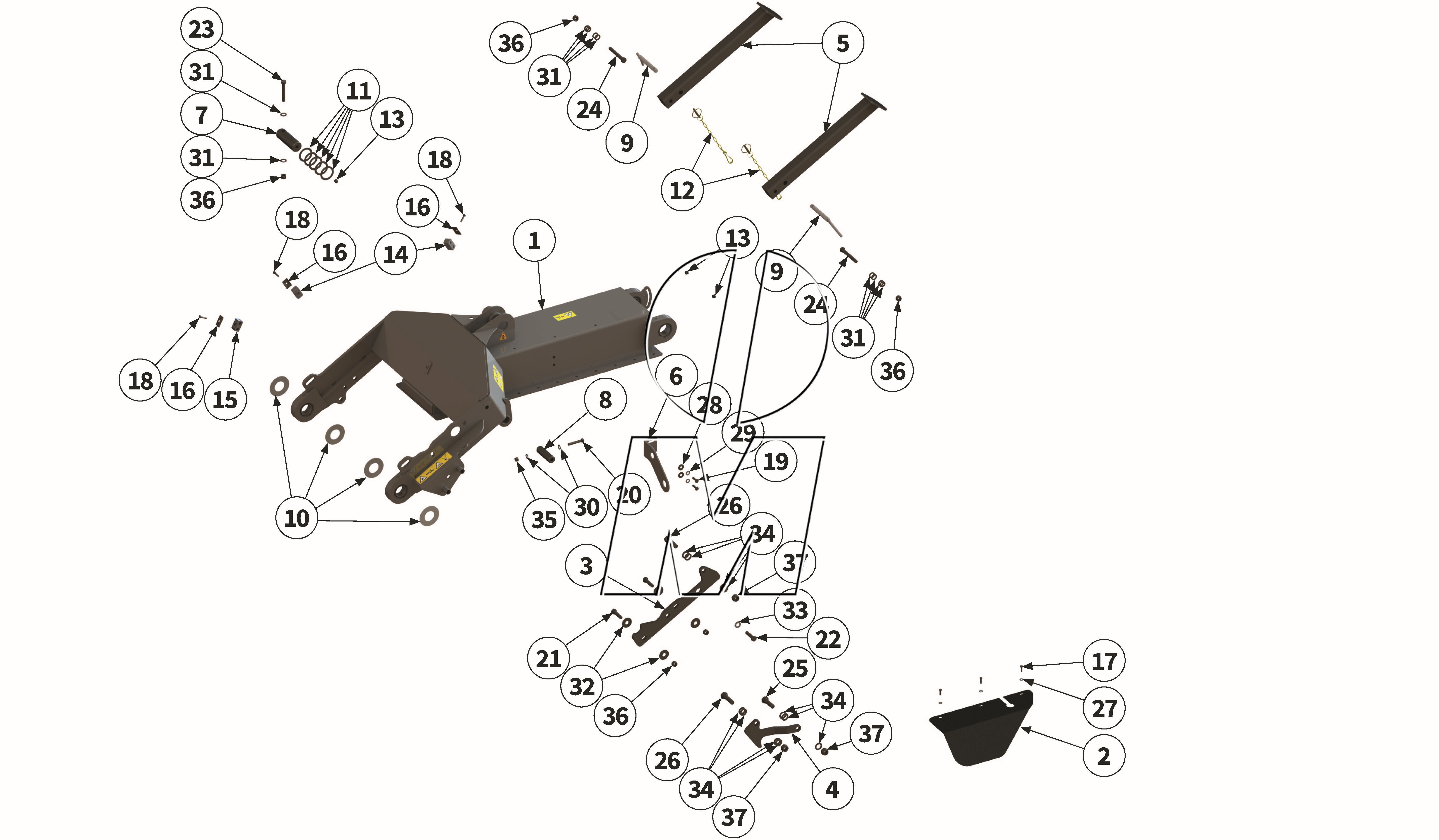 Exploded view 06: Support arm (P_MSP_ET_25_WEL)