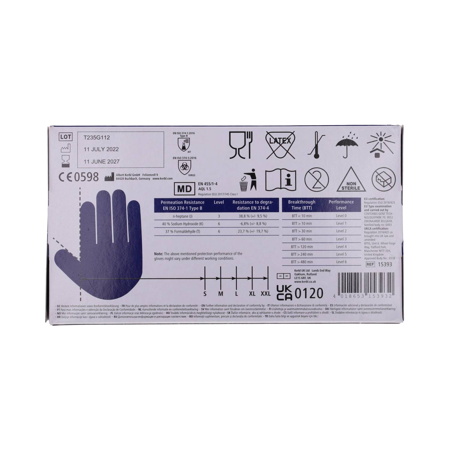 Einmalhandschuhe XL / 9,5-10