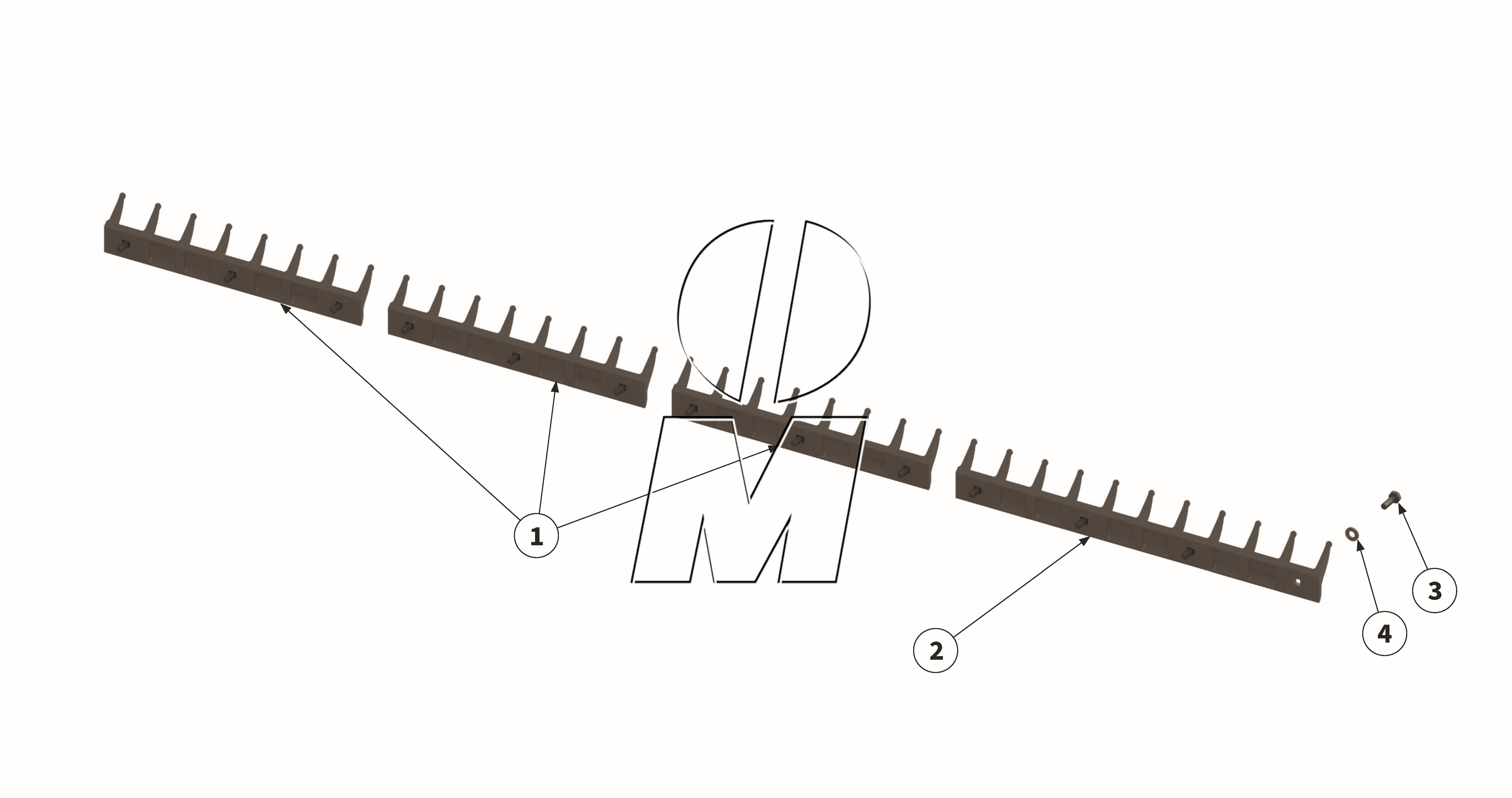 Exploded view 14: 2.Short chopping bar (P_M_ET_24_WEL)