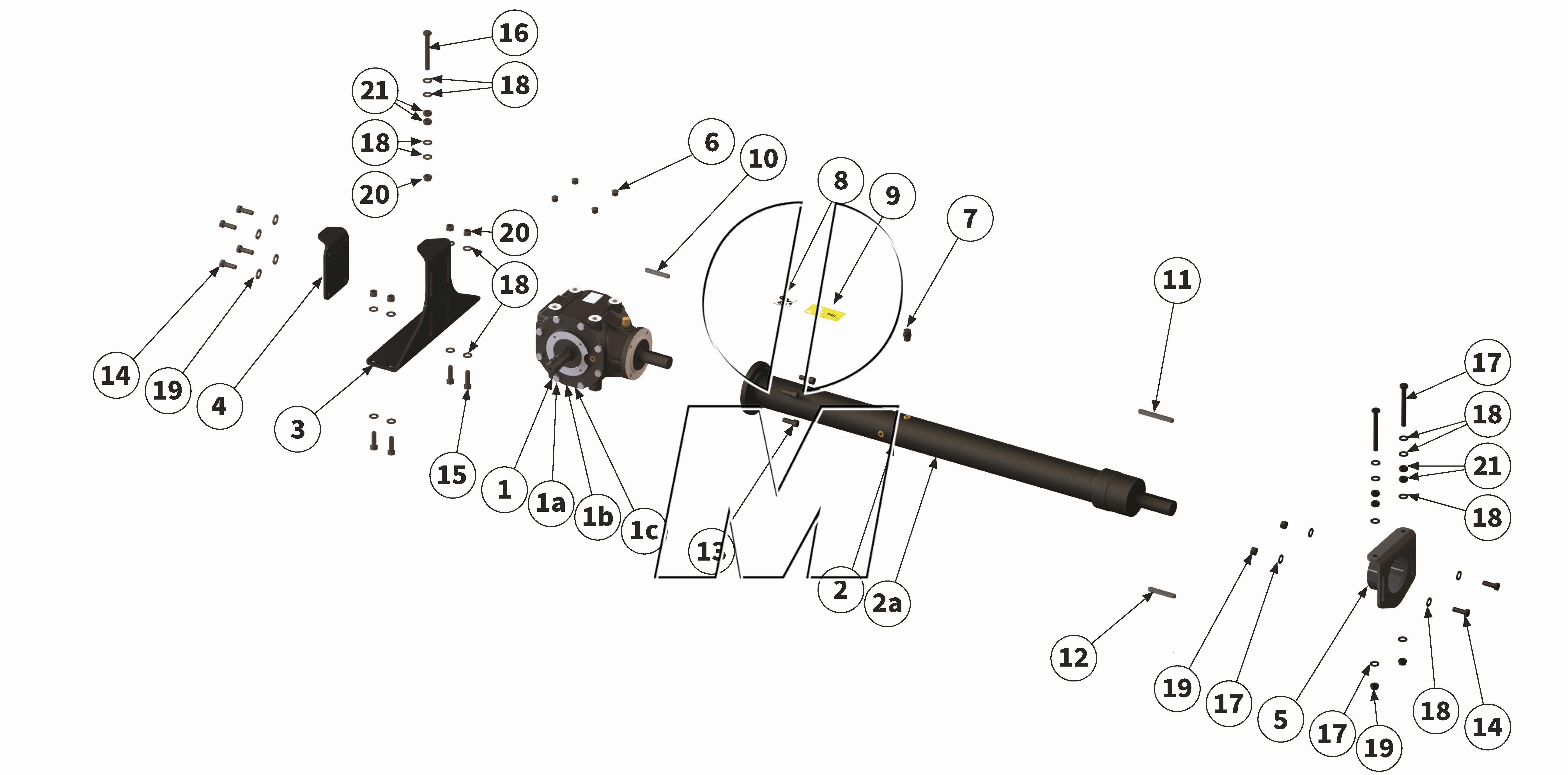 Exploded view 07: Drive and gear box (P_L_ET_25_WEL)