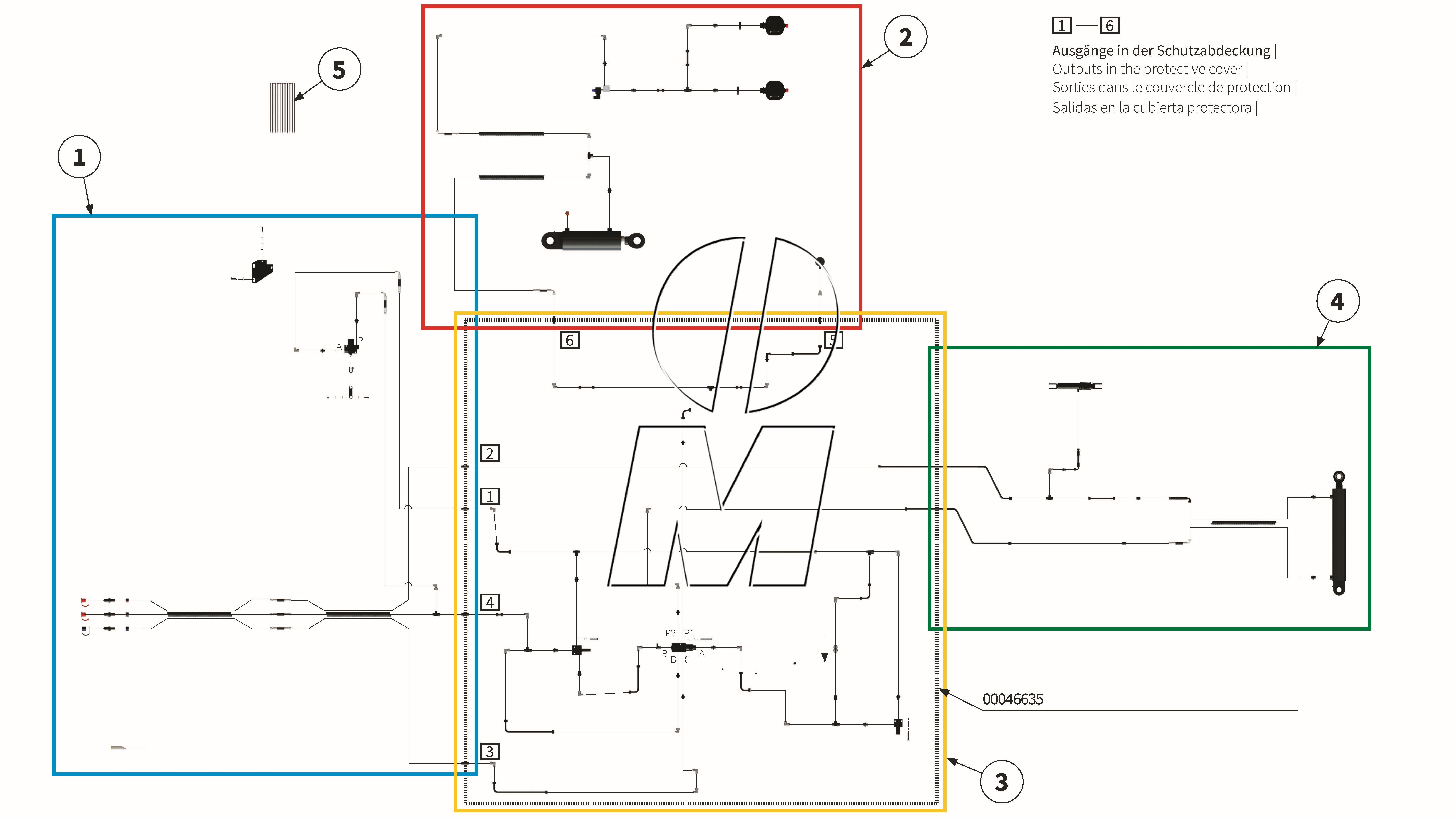 Exploded view 16: Hydraulic (P_MSP_ET_25_WEL)