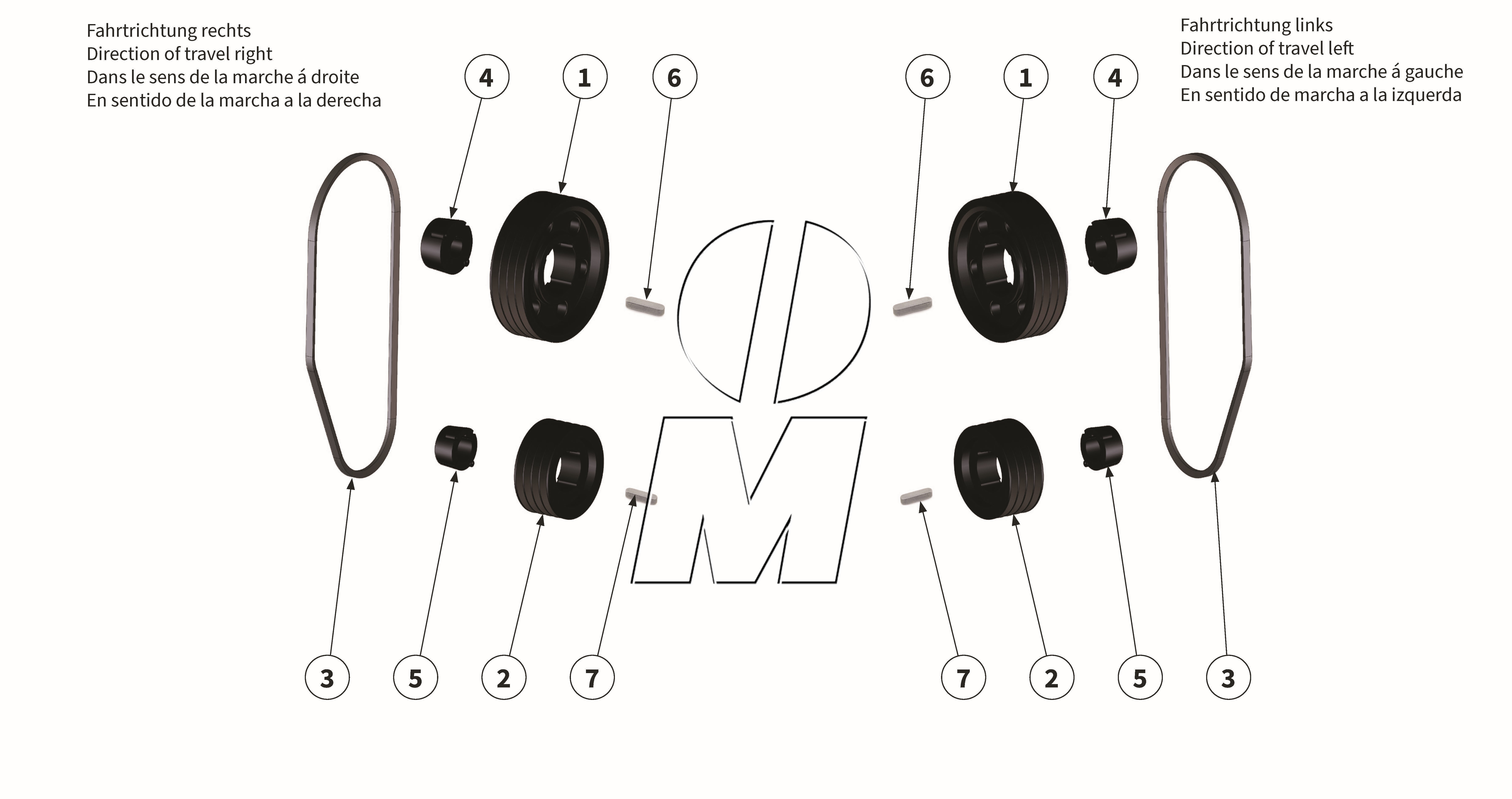 Exploded view 12: Gear box ratio (P_MF_ET_24_WEL)