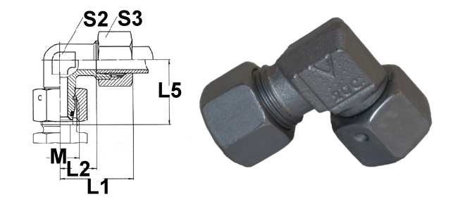 Adjustable angle connection pieces