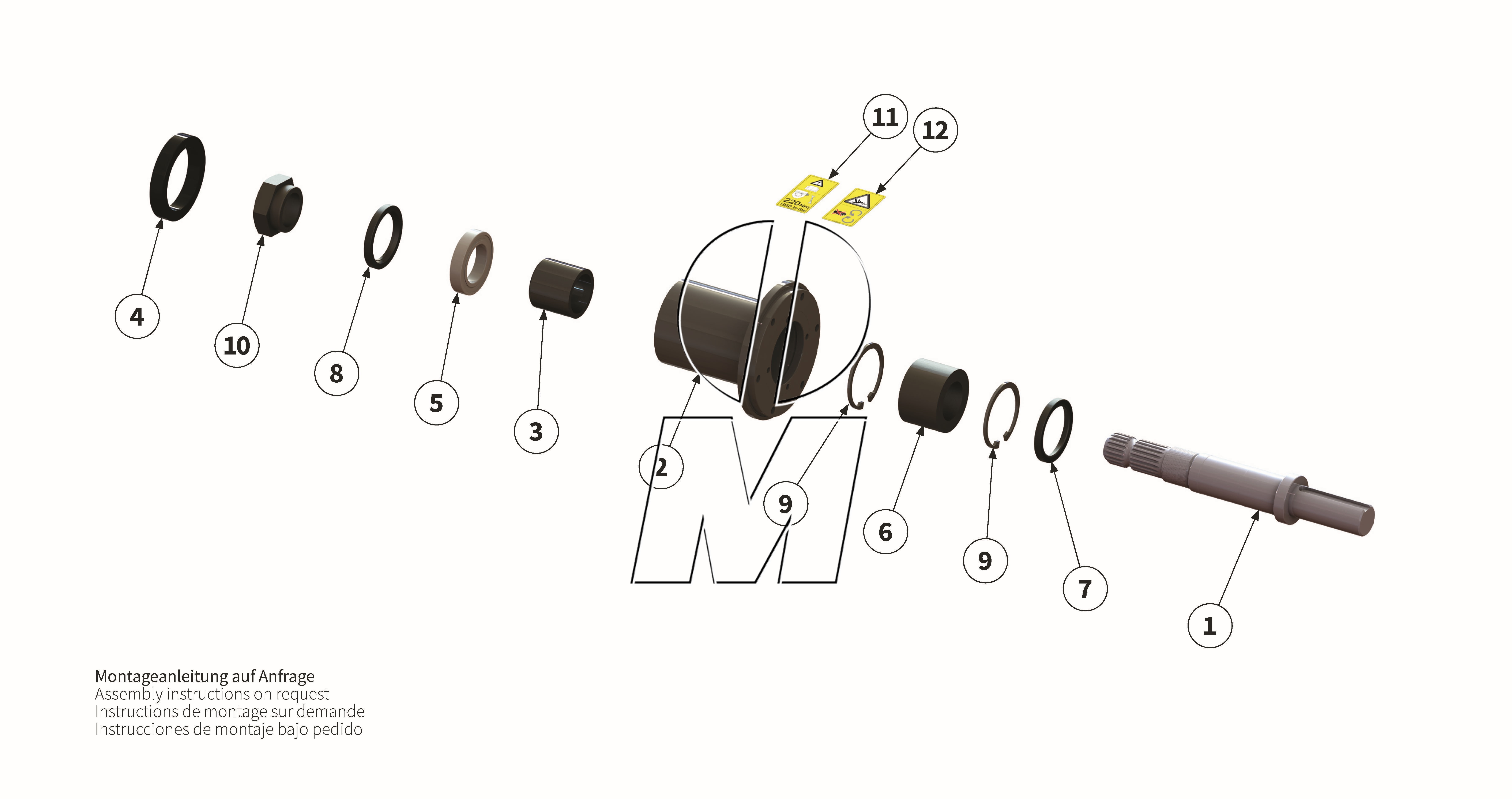 Exploded view 13: Drive adapter (P_PROF_ET_25_WEL)