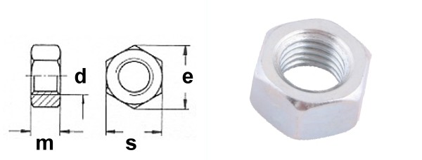 Hexagon nut SW 24