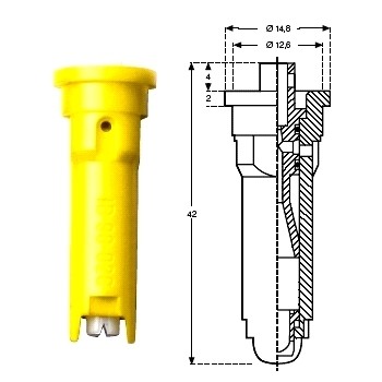 LECHLER Airinjektordüse SW 10