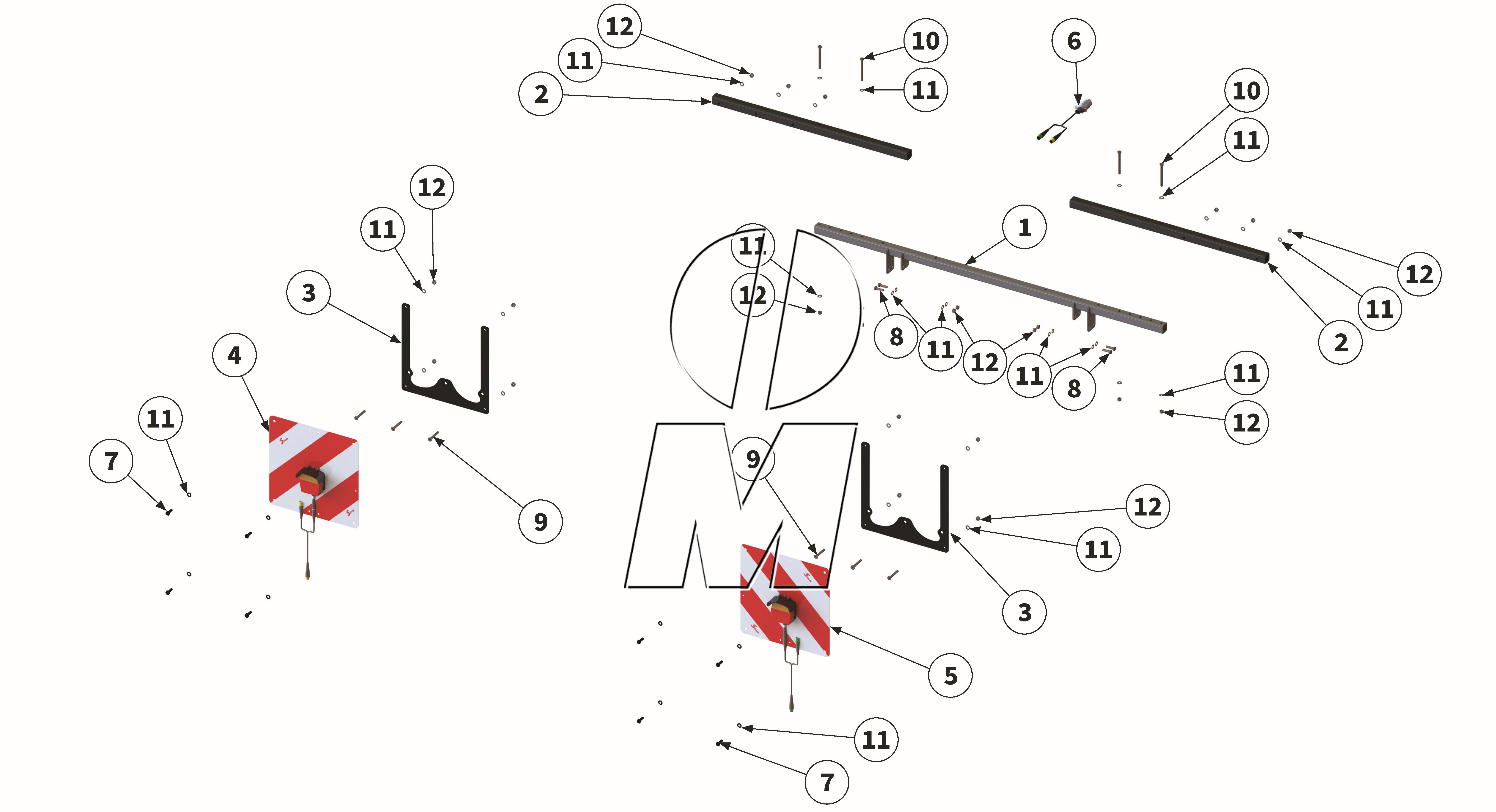 Exploded view 23: Lighting equipment support (P_M_ET_24_WEL)