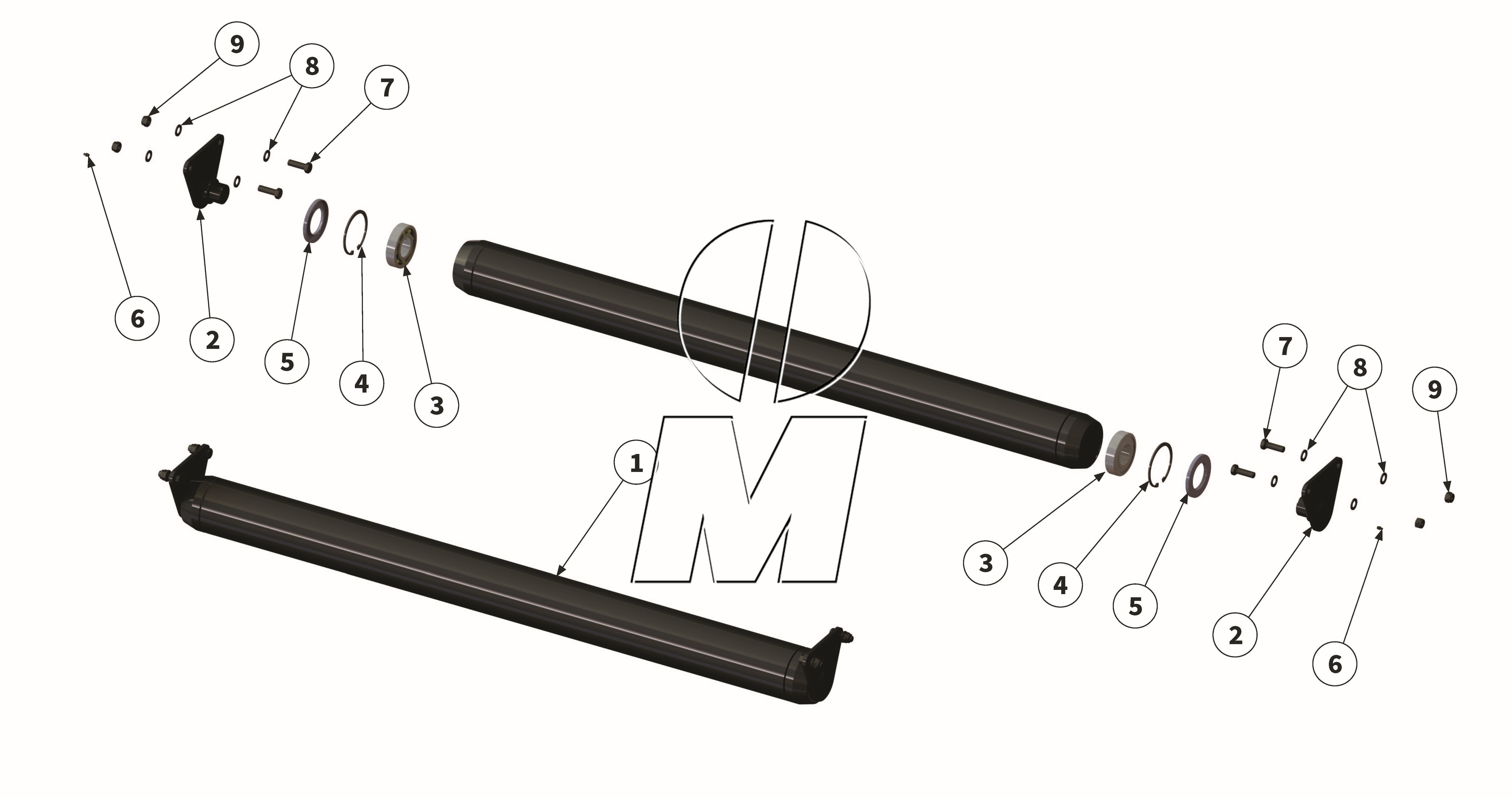 Exploded view 07: Support roller (P_HS_ET_23_WEL)