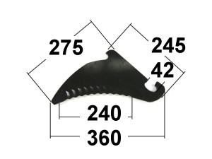 Press knife fit. for CLAAS