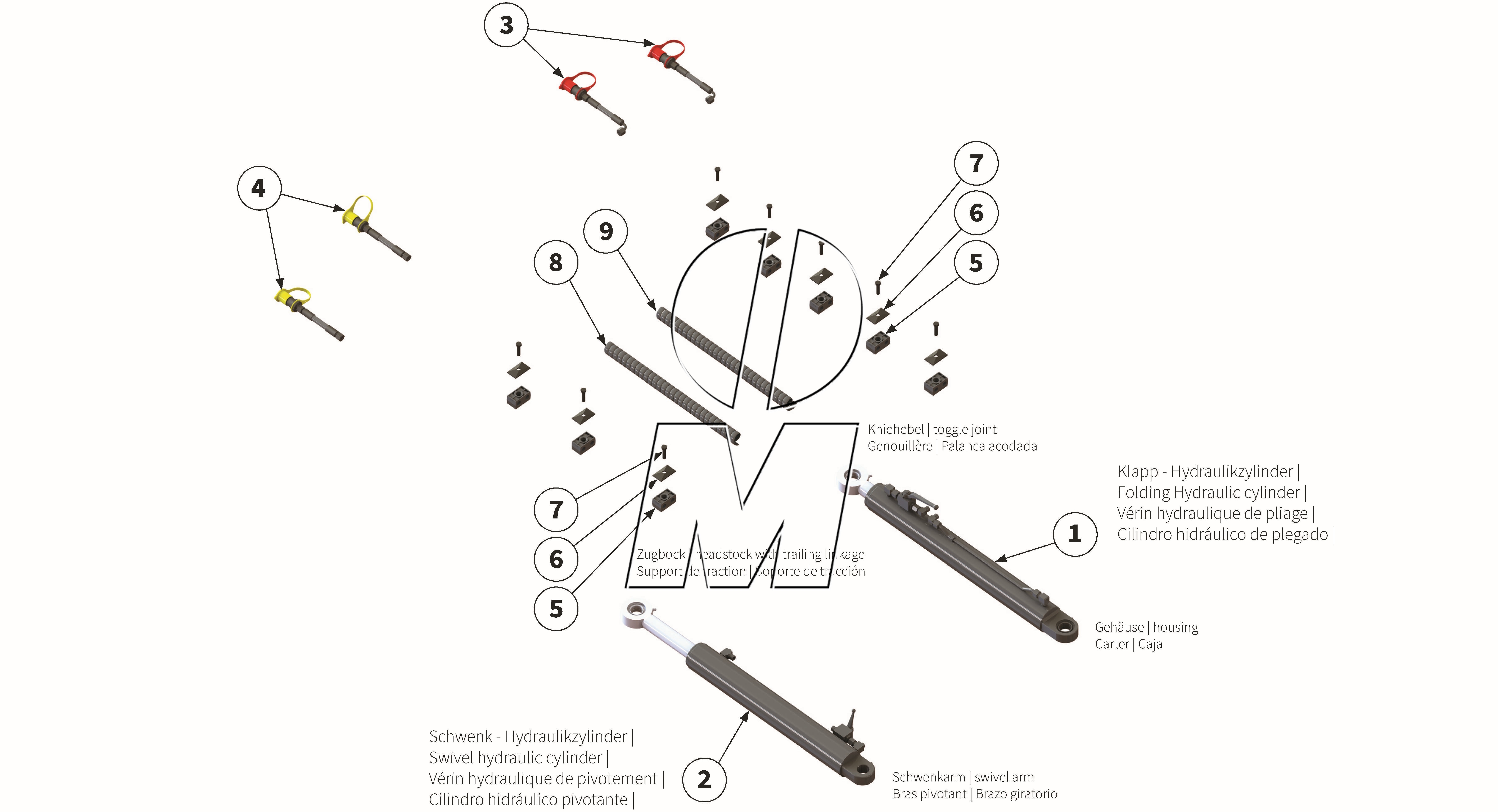 Exploded view 08: Hydraulic (P_LS_ET_25_WEL)