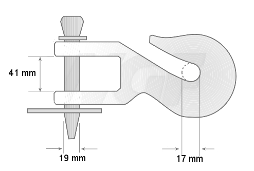 Ackerschienenhaken