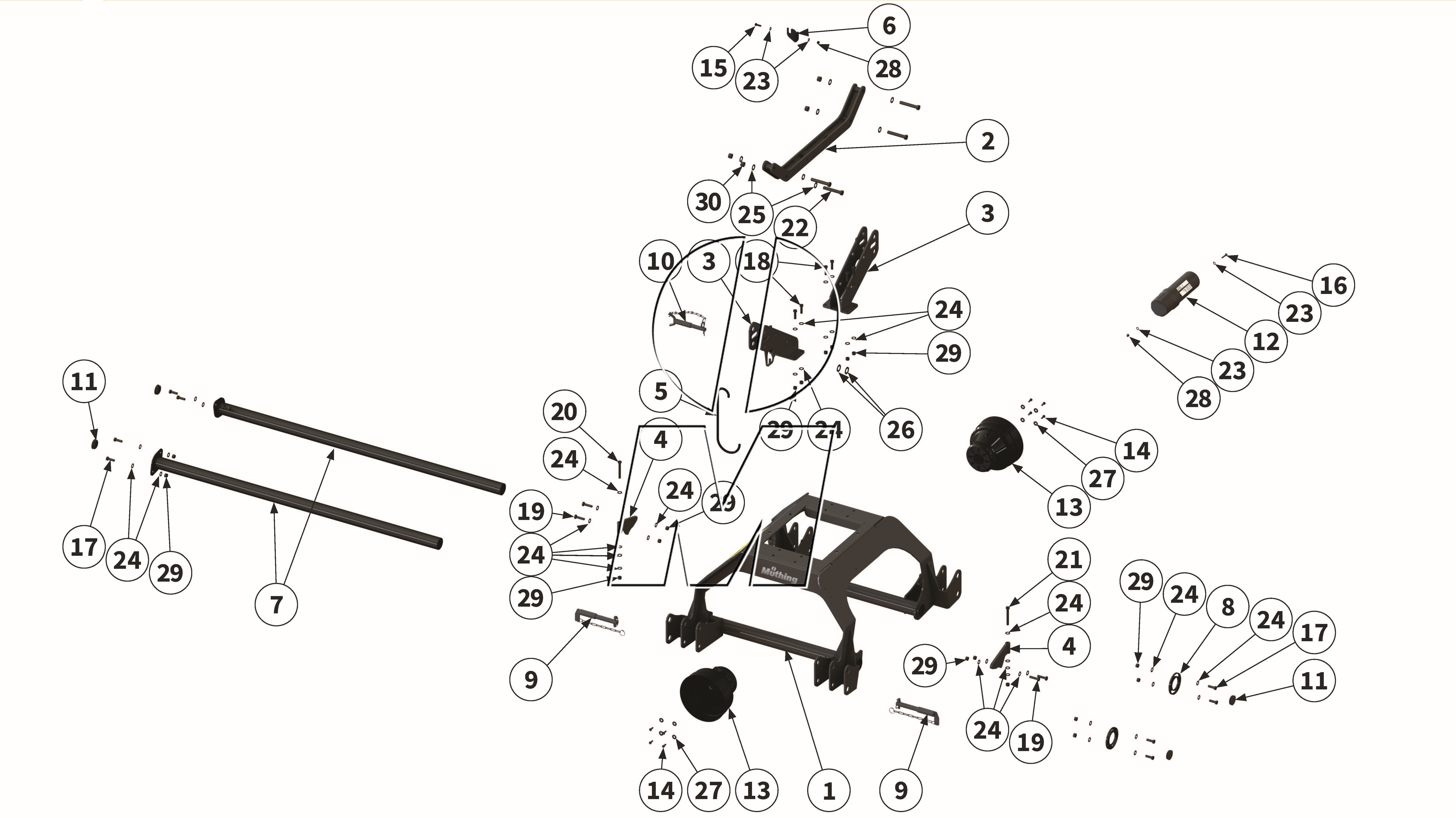 Exploded view 06: Dual headstock (P_H_ET_25_WEL)