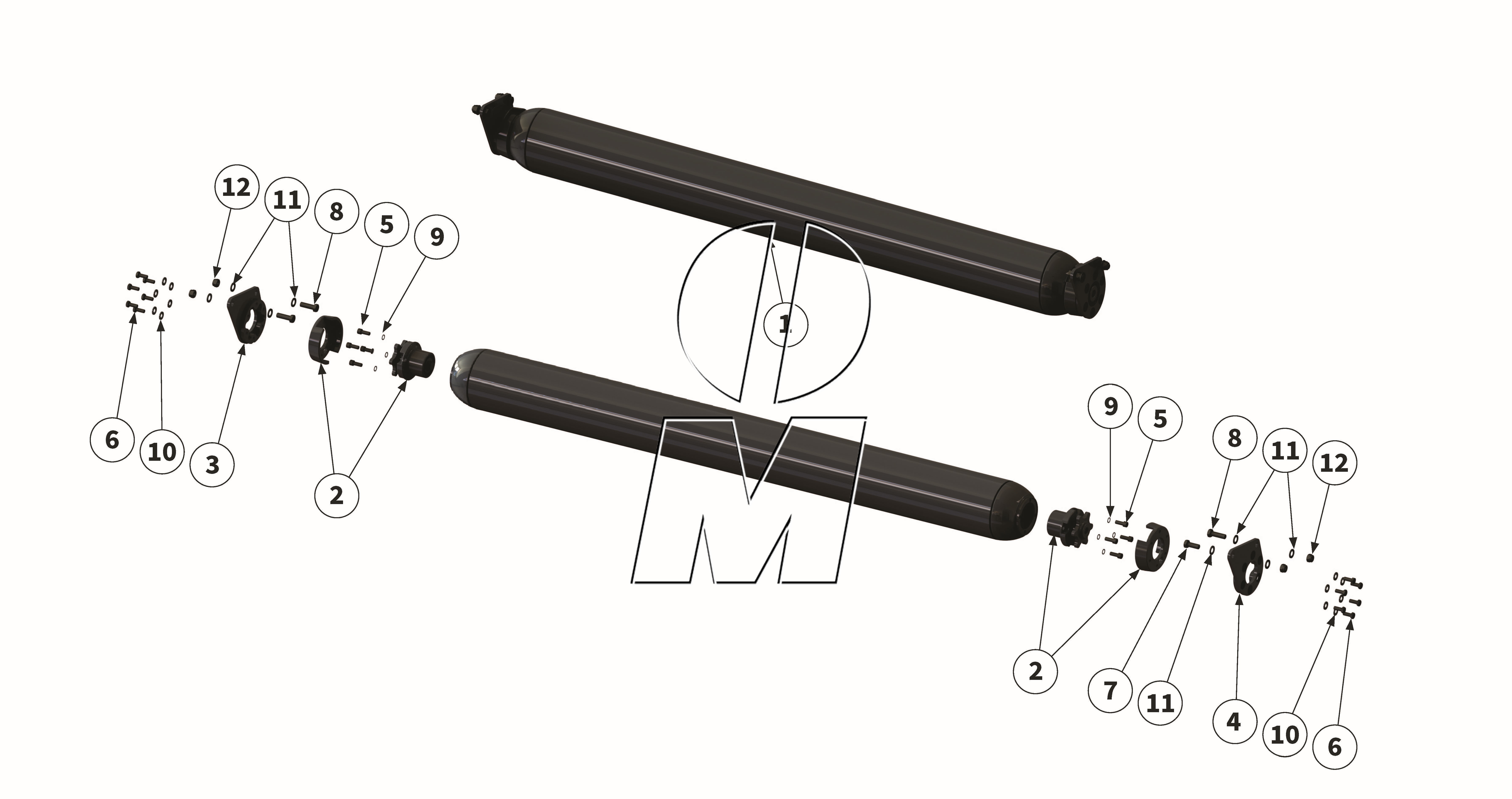Exploded view 07: Support roller (P_LS_ET_25_WEL)