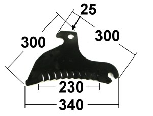 Loader wagon knife fit. for CLAAS