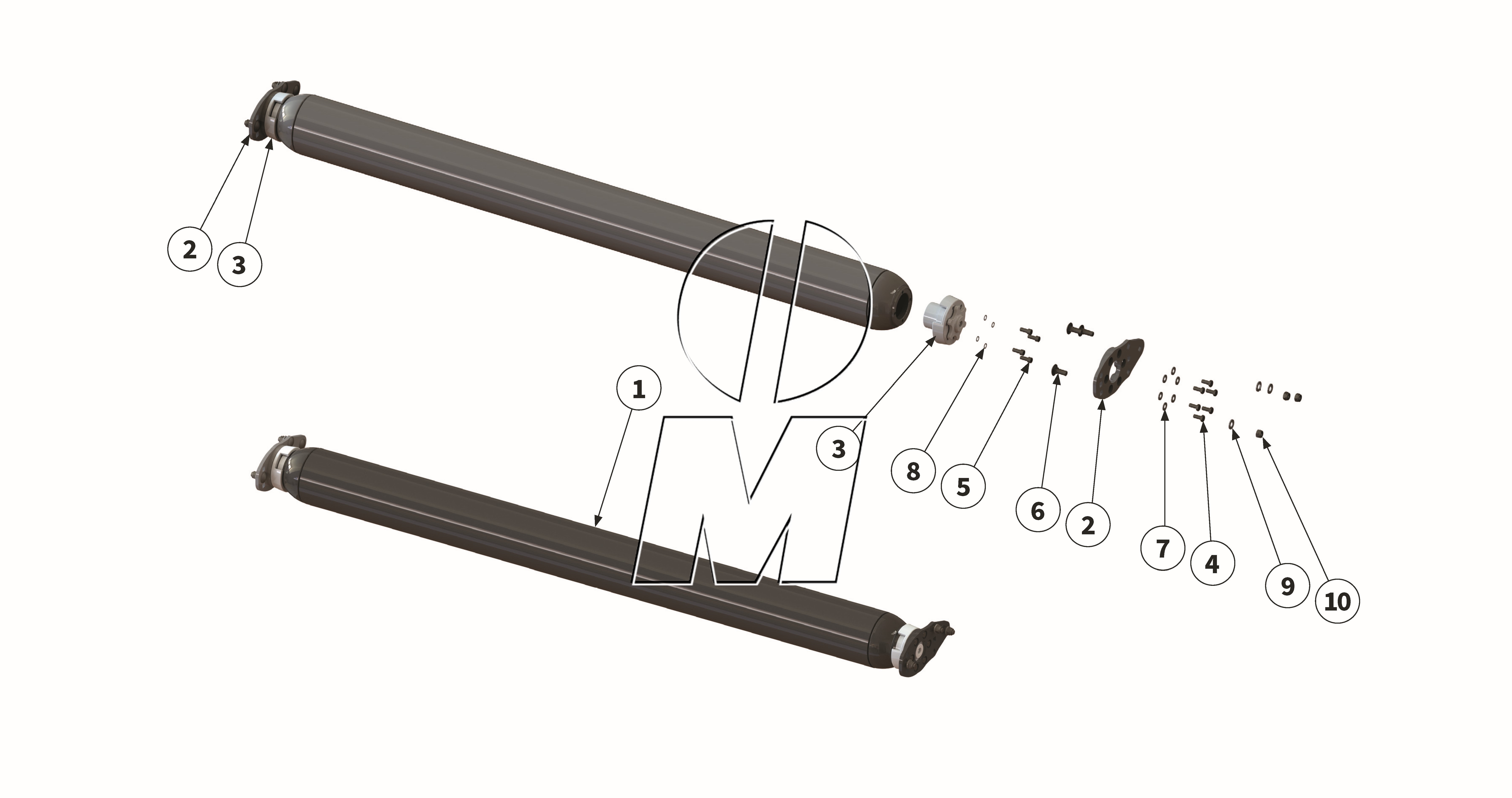 Exploded view 09: Support roller (P_M_ET_24_WEL)