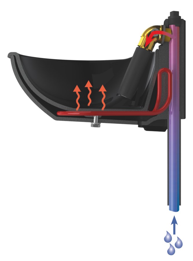 KERBL Heizbares Tränkebecken H10 50 Watt