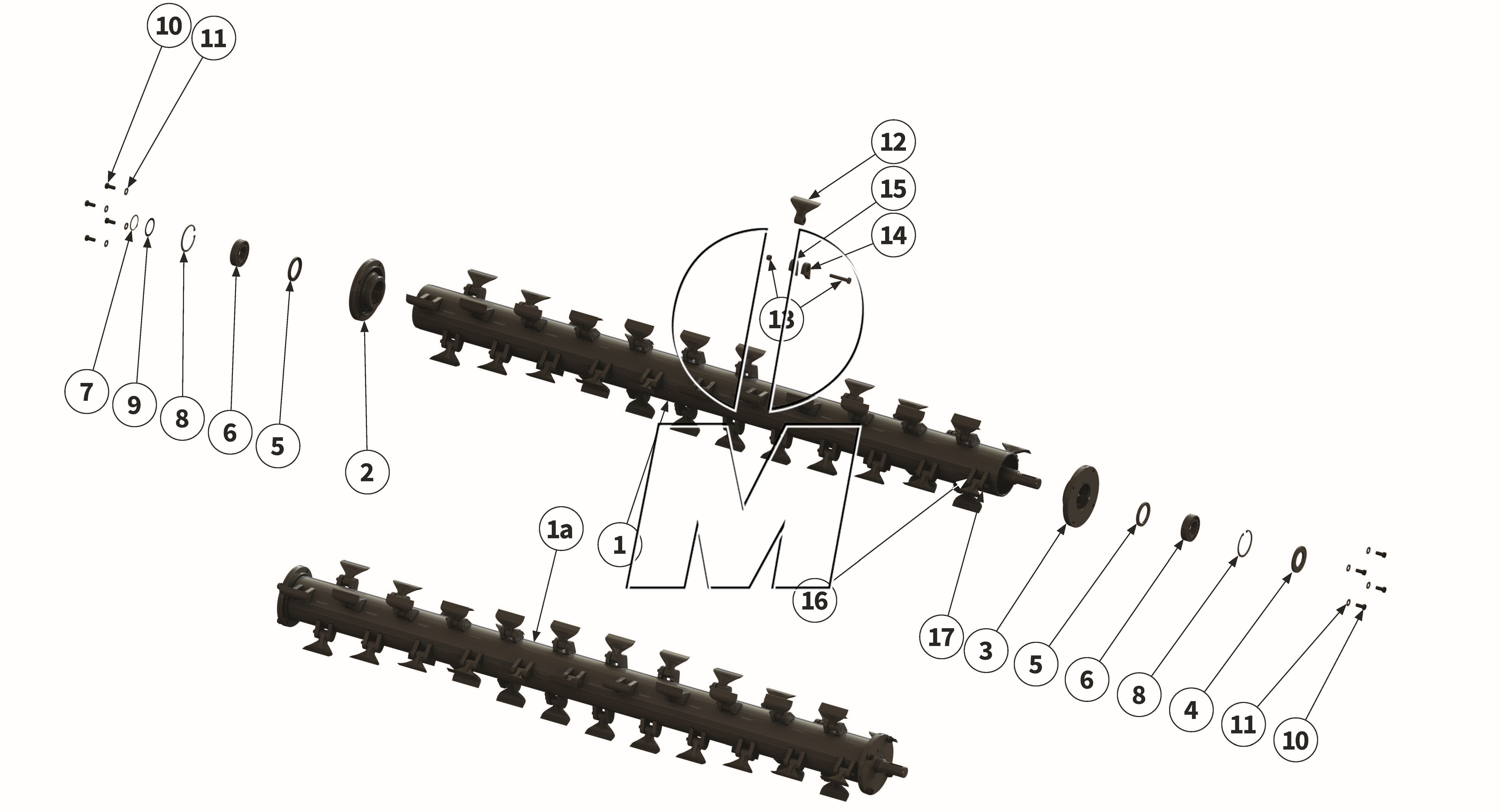 Exploded view 14: 2Cut Hammer rotors (P_PRO_ET_24_WEL)