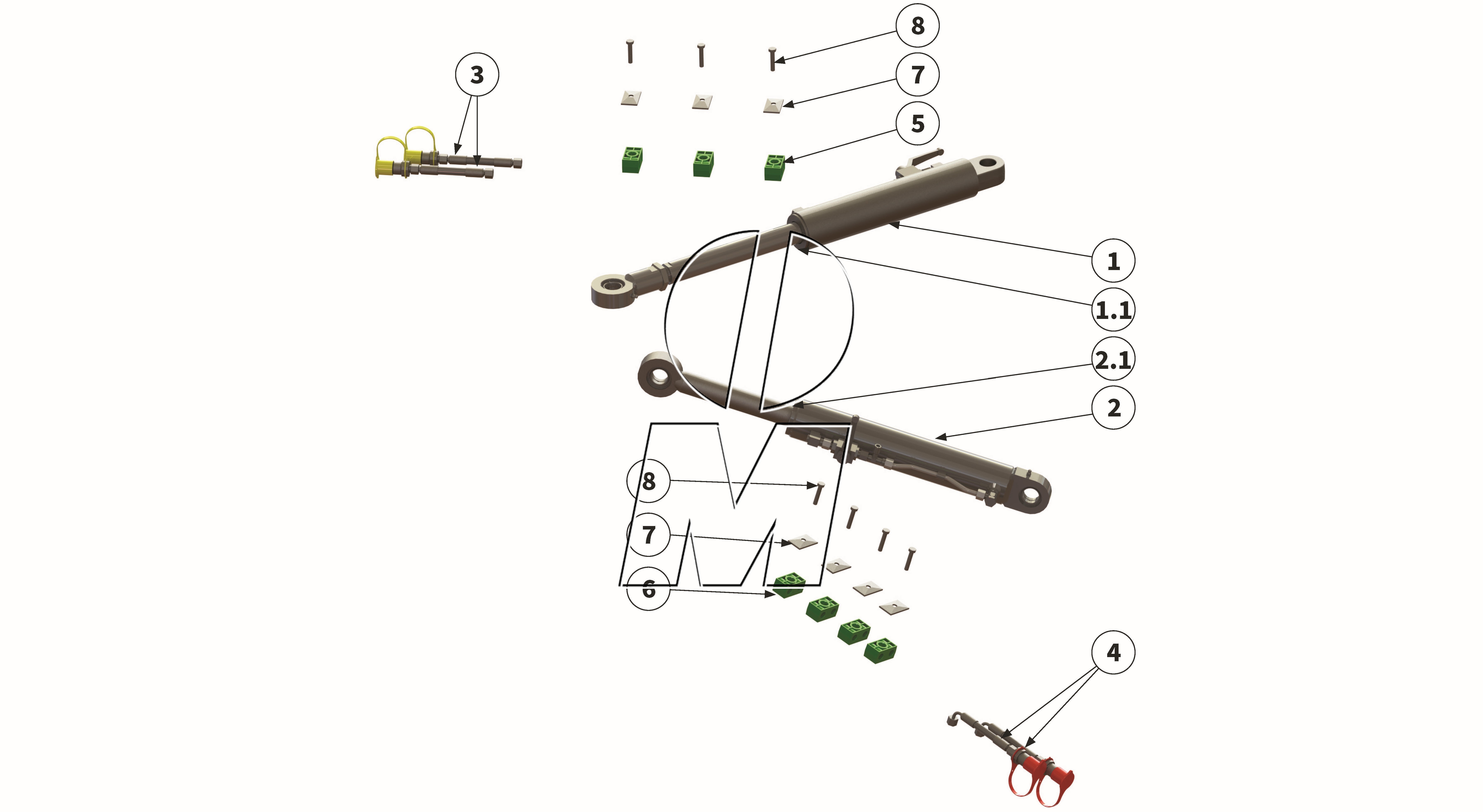 Exploded view 08: Hydraulic (P_HS_ET_23_WEL)
