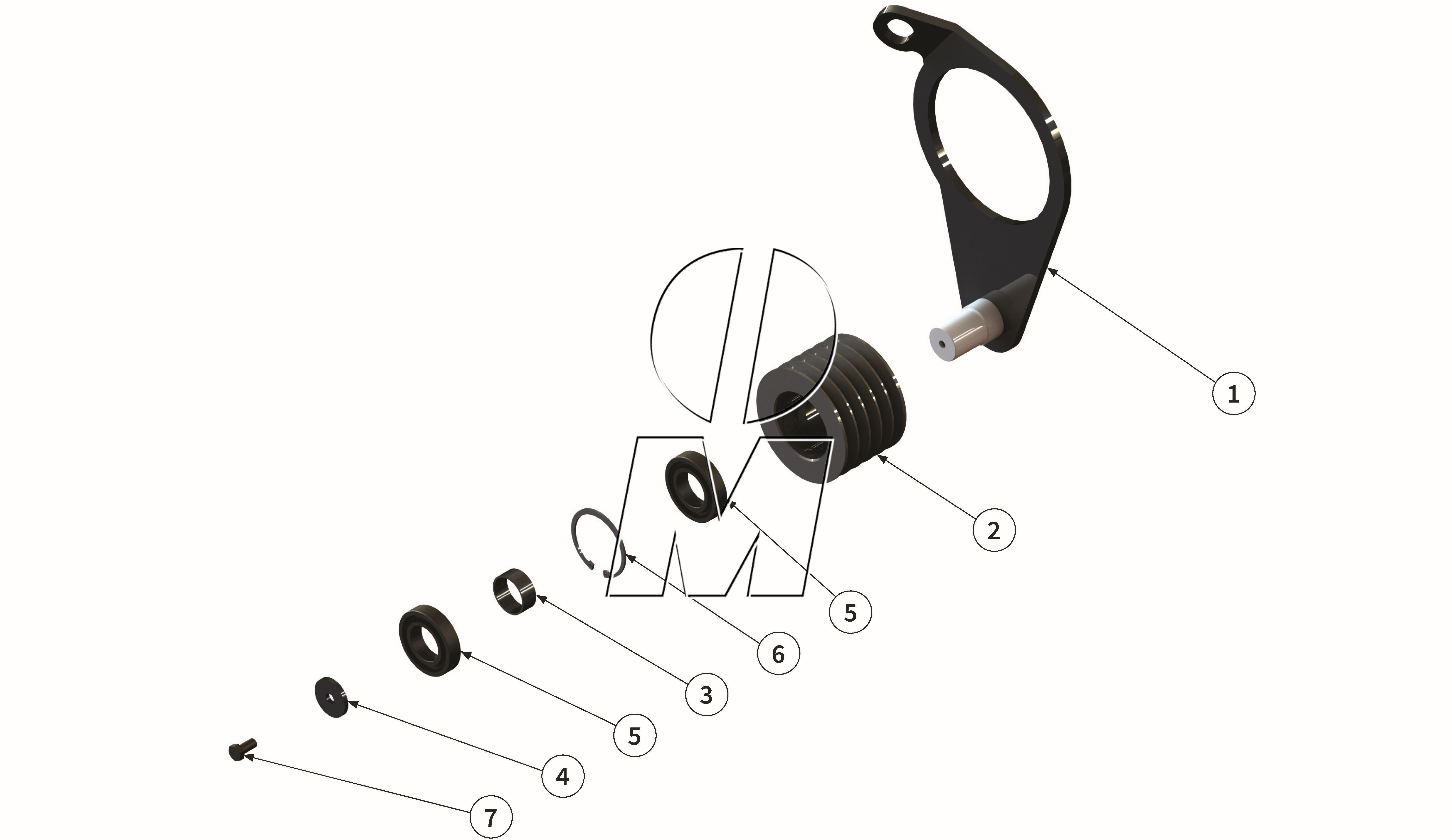 Exploded view 10: Belt tensioner (P_MSP_ET_25_WEL)