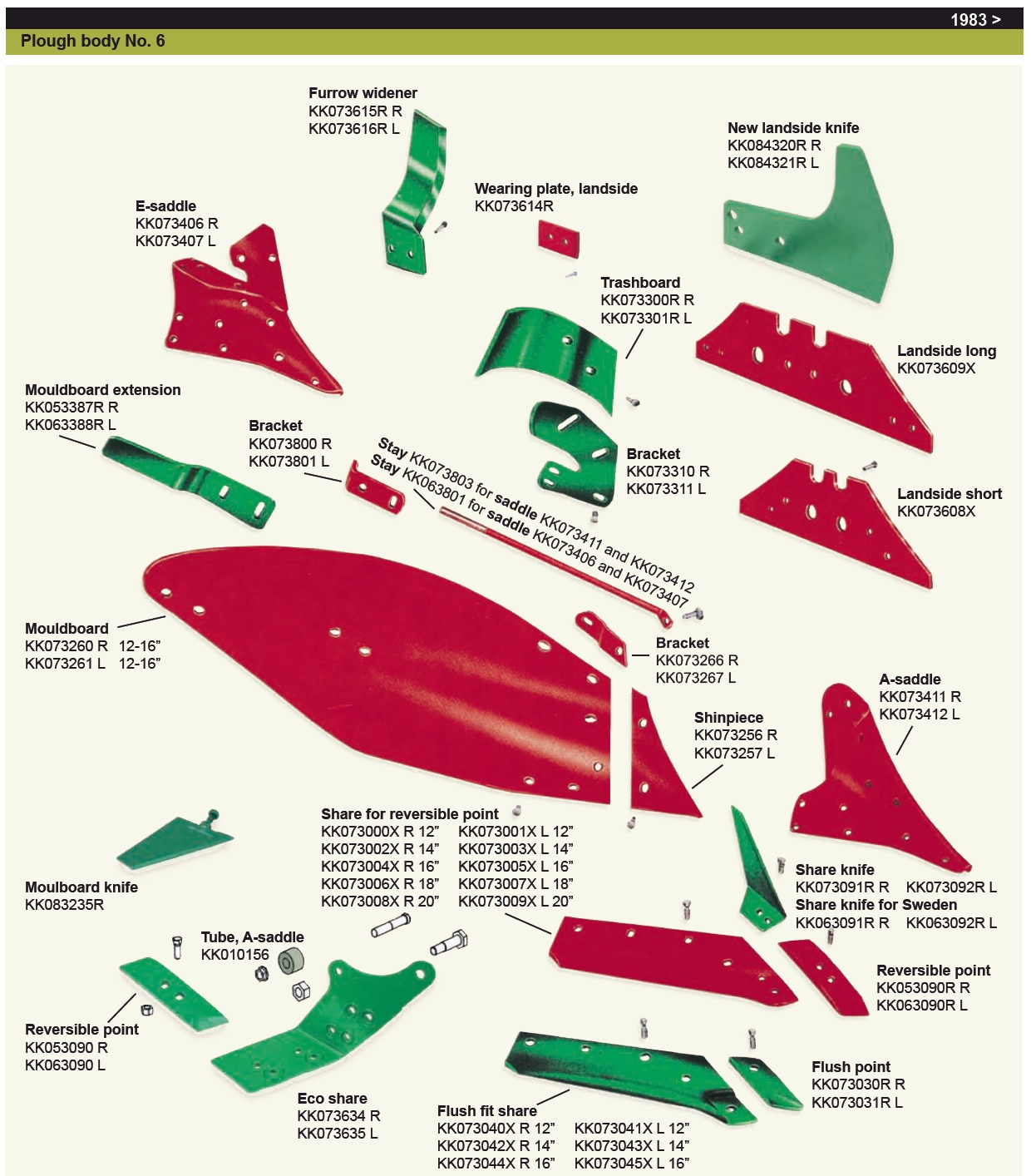 KVERNELAND Streichblechhinterteil