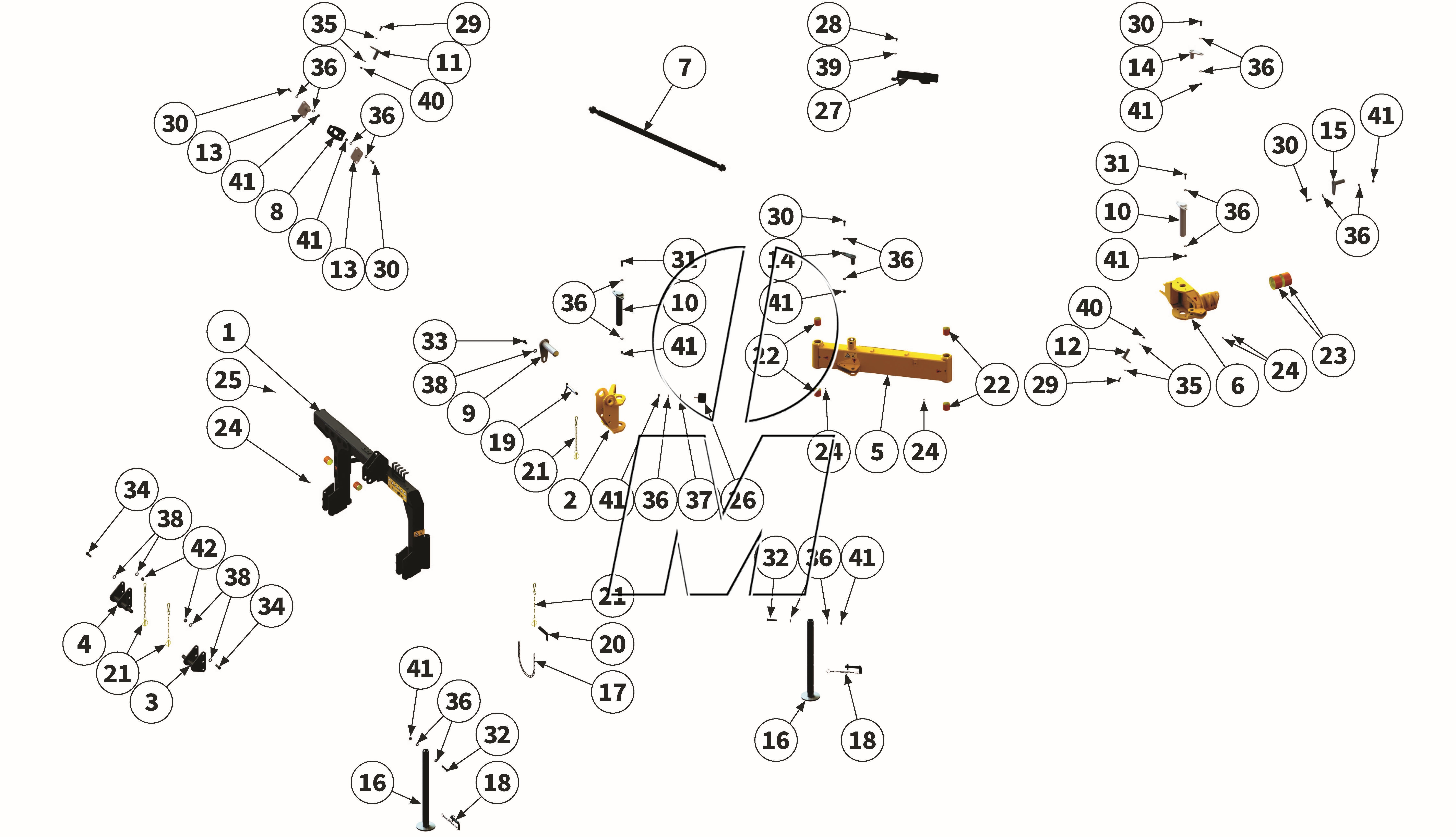 Exploded view 04: Headstock (P_HS_ET_23_WEL)