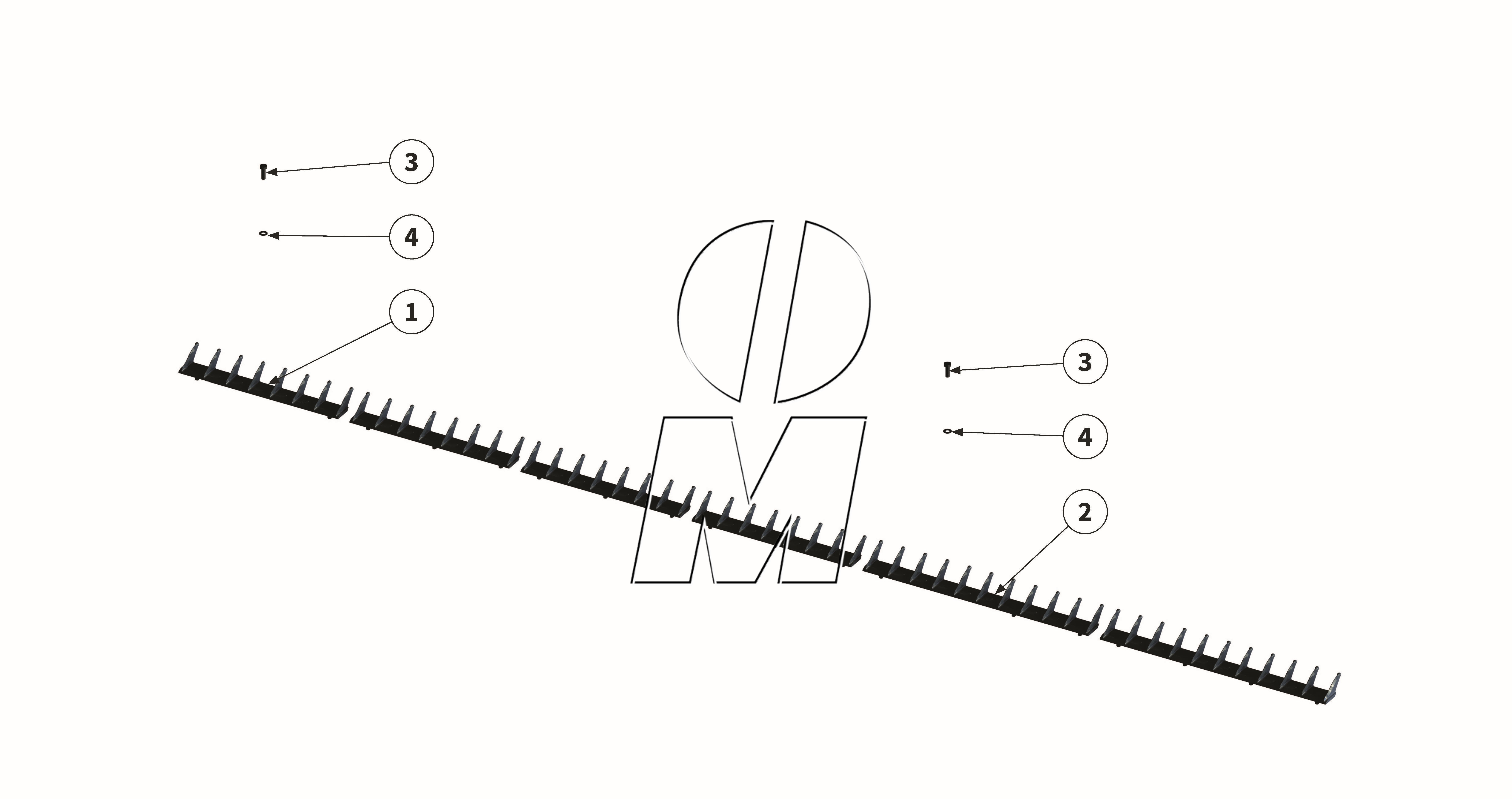 Exploded view 03: Short chopping bar (P_PRO_ET_24_WEL)