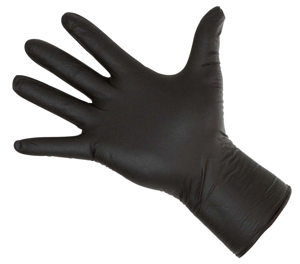 Long Black Einmalhandschuhe