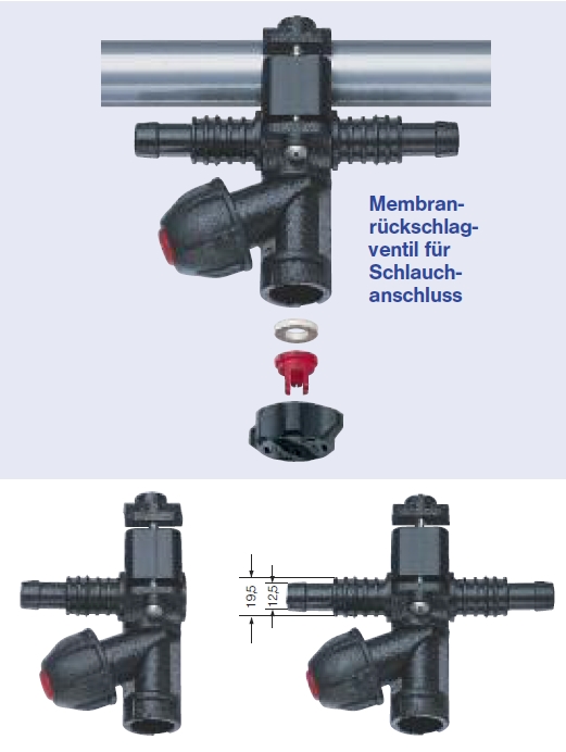 LECHLER Membranrückschlagventil