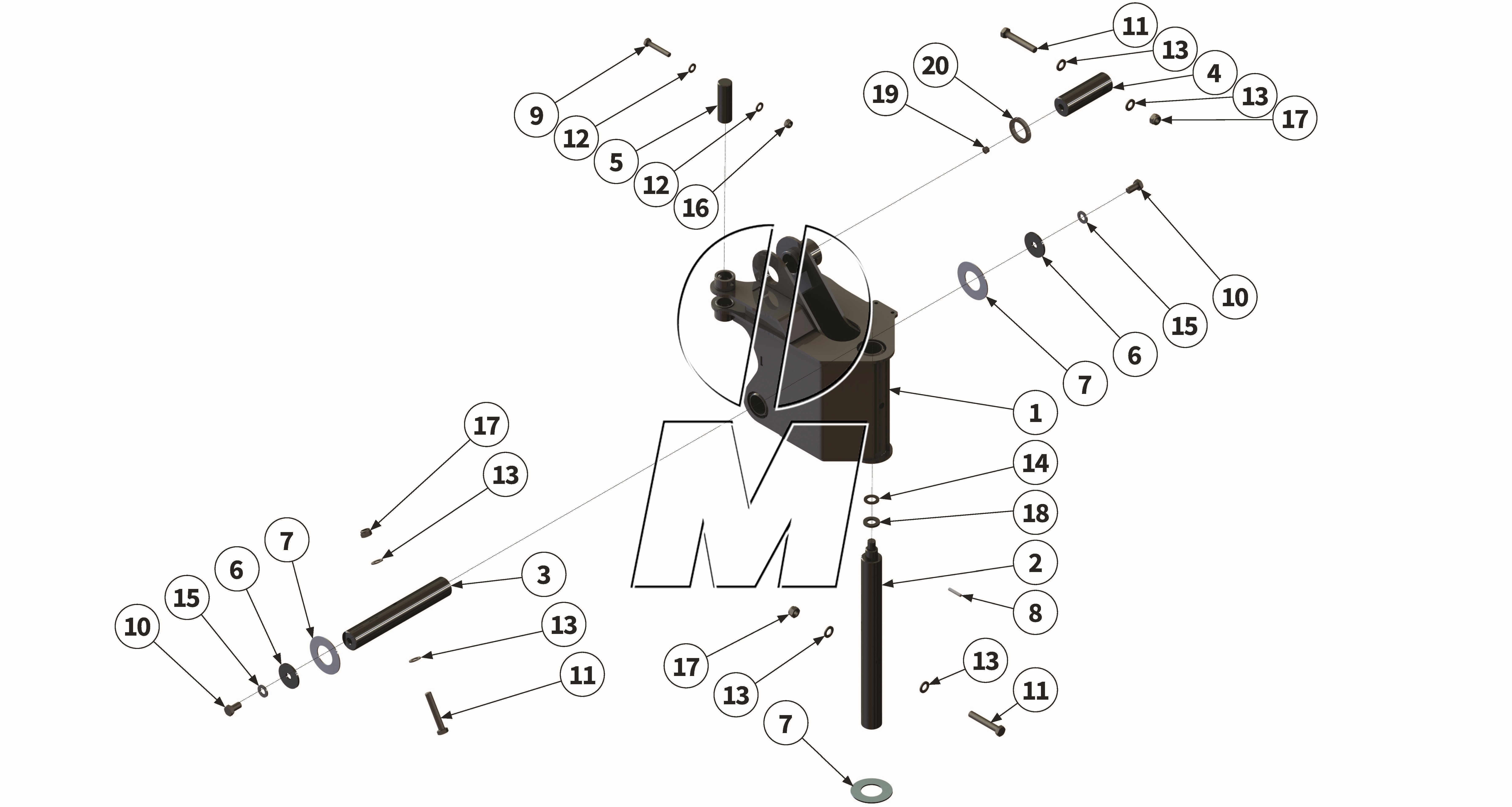 Exploded view 05: Articulated arm (P_MSP_ET_25_WEL)