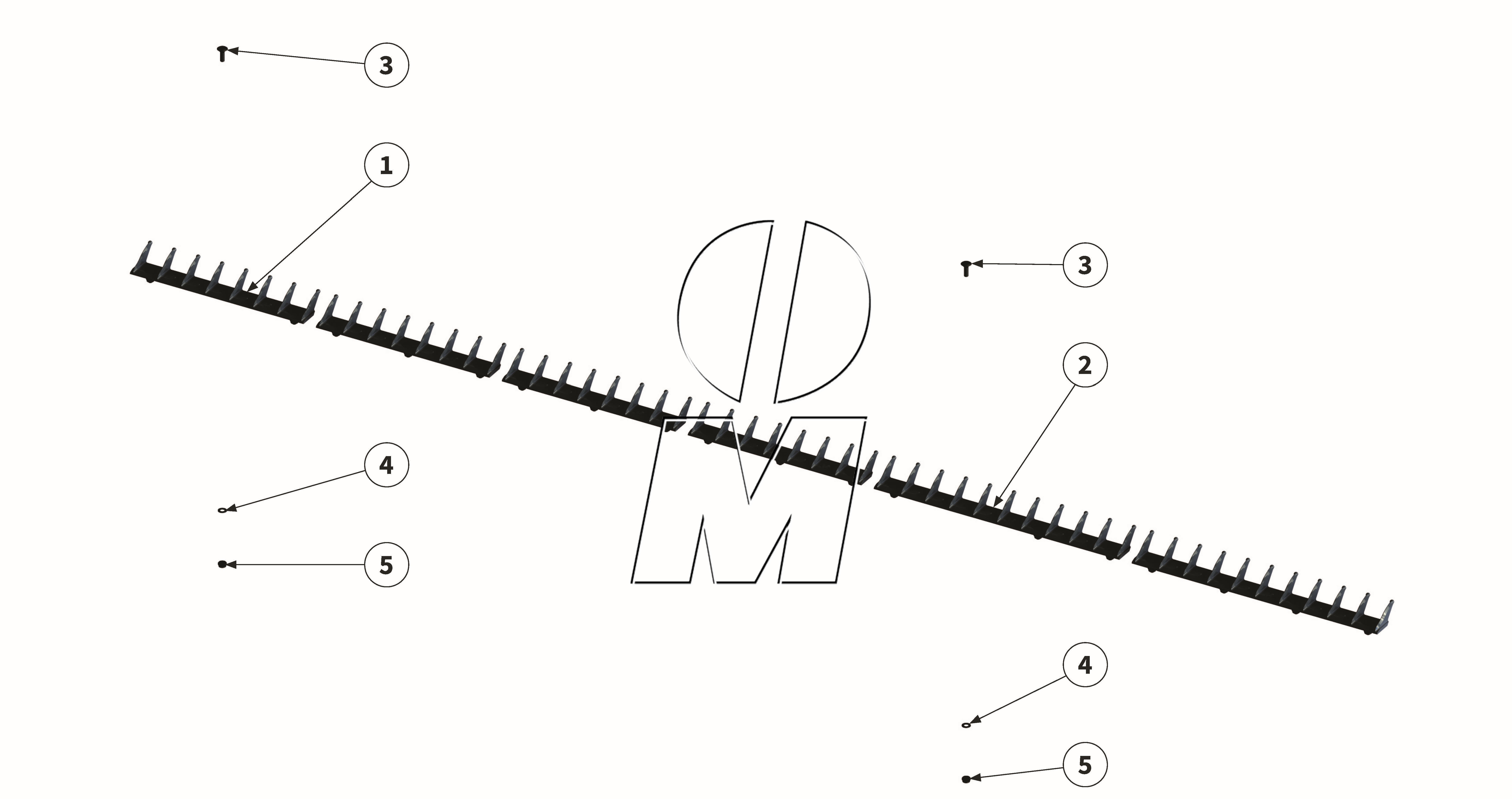 Exploded view 05: Short chopping bar (P_PROF_ET_25_WEL)