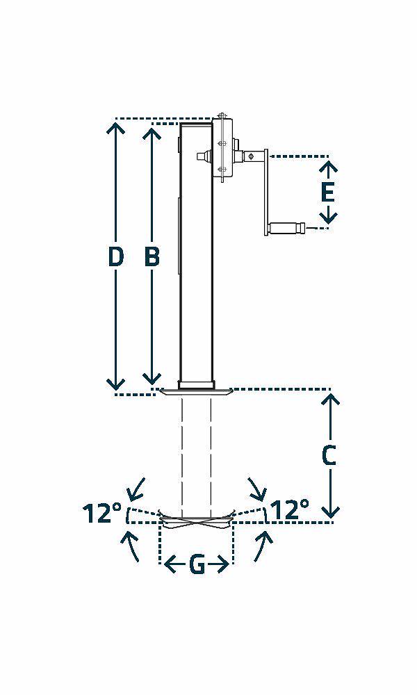 Stützfuß KRA1200FL