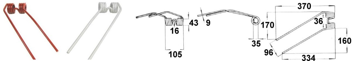 Les dents de foin passent. Pour le boîtier FAHR IHC
