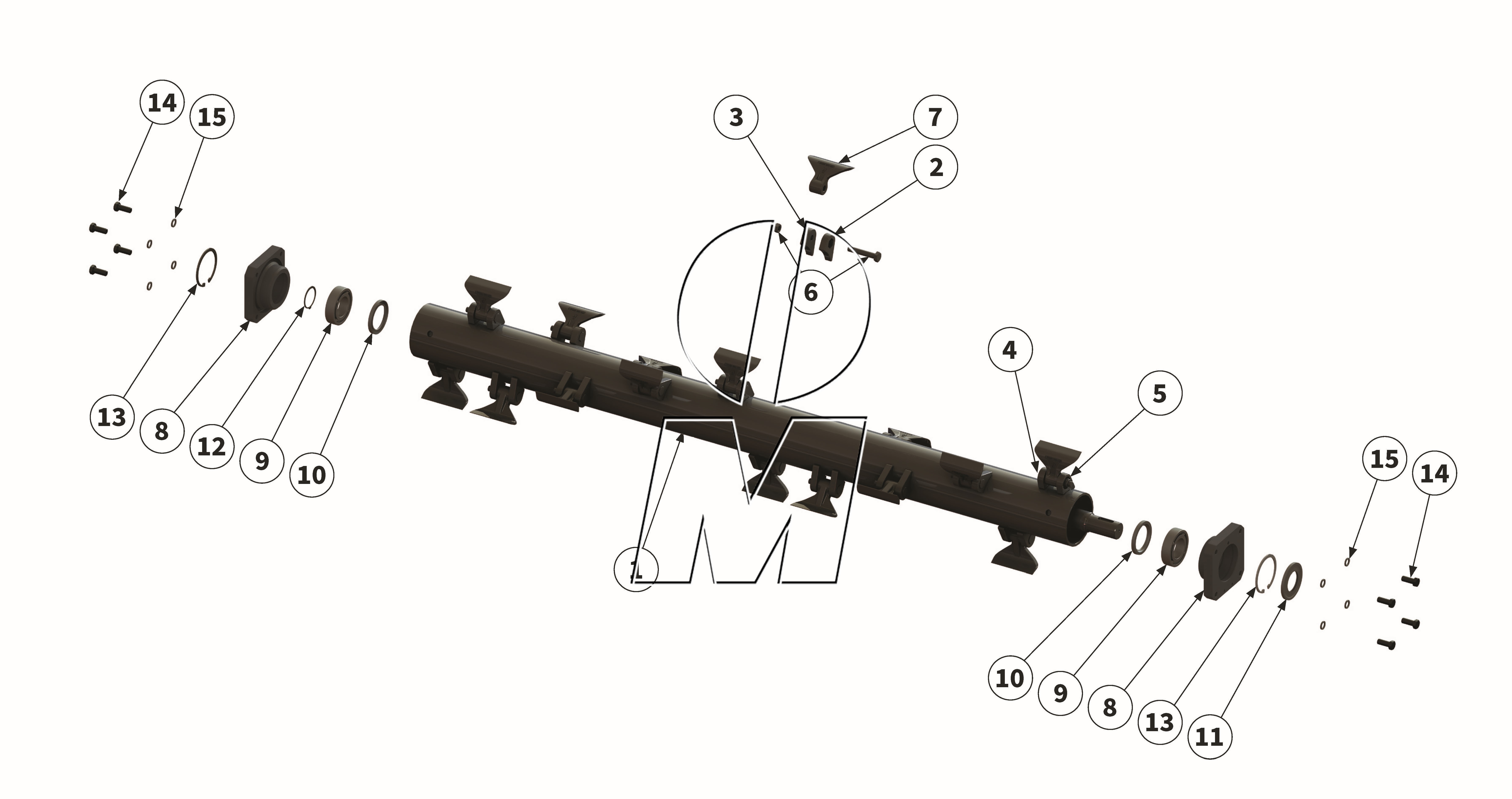 Exploded view 06: Hammer rotor (P_LS_ET_25_WEL)