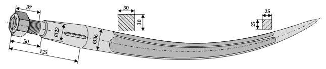 INDUSTRIAL YARD grapple tines
