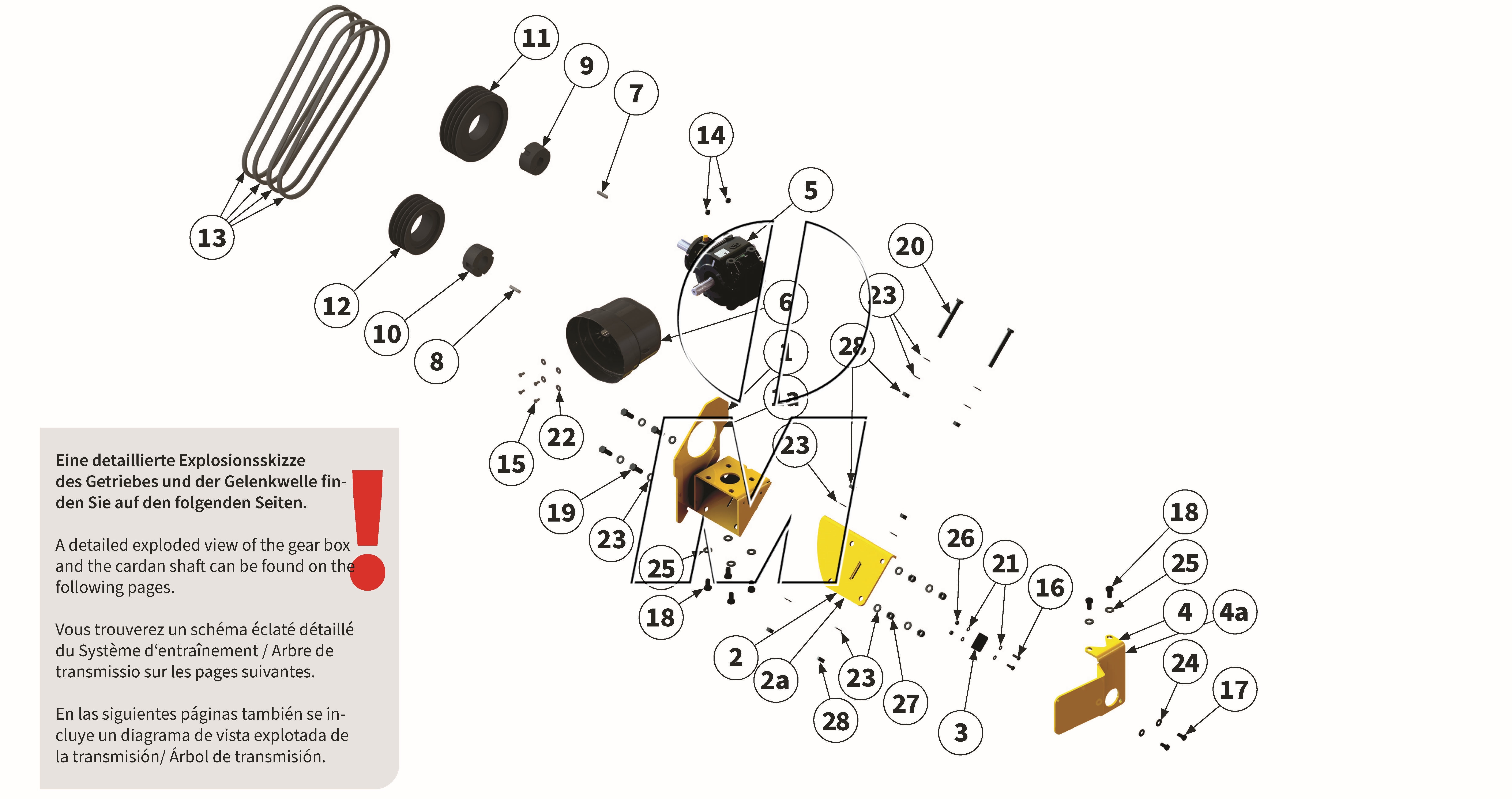 Exploded view 05: Drive and gear box (P_LS_ET_25_WEL)