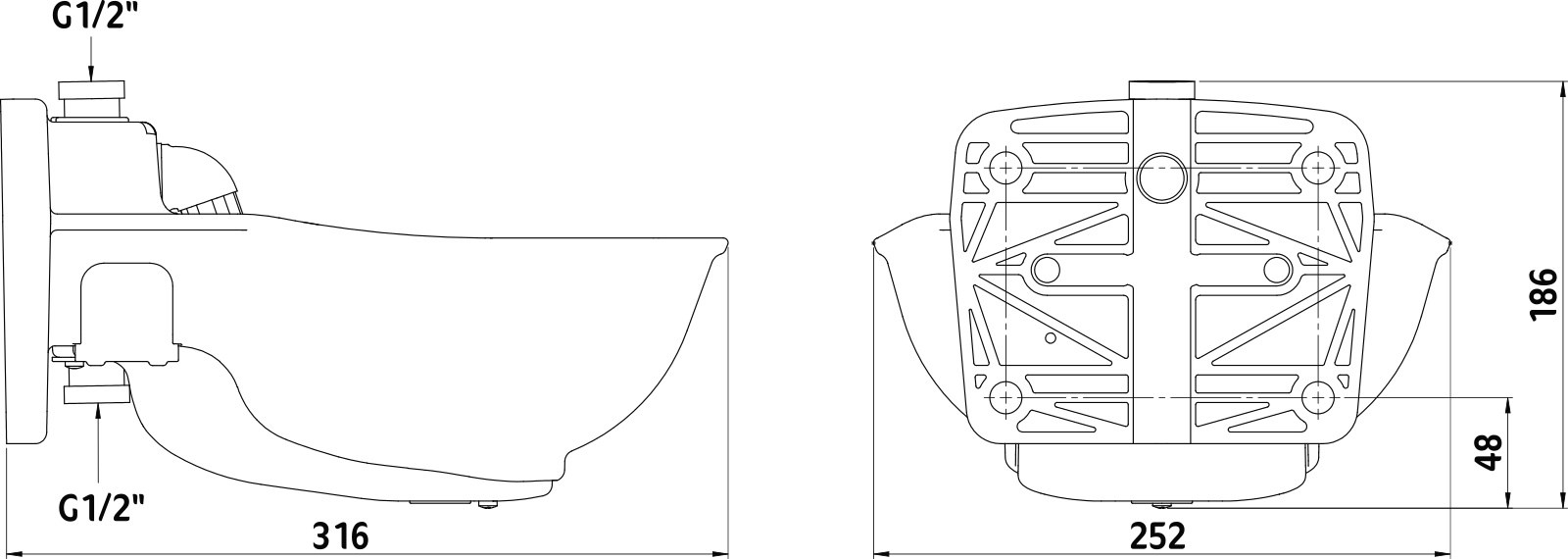 KERBL Kunststofftränkebecken heizbar Mod. HP20-24