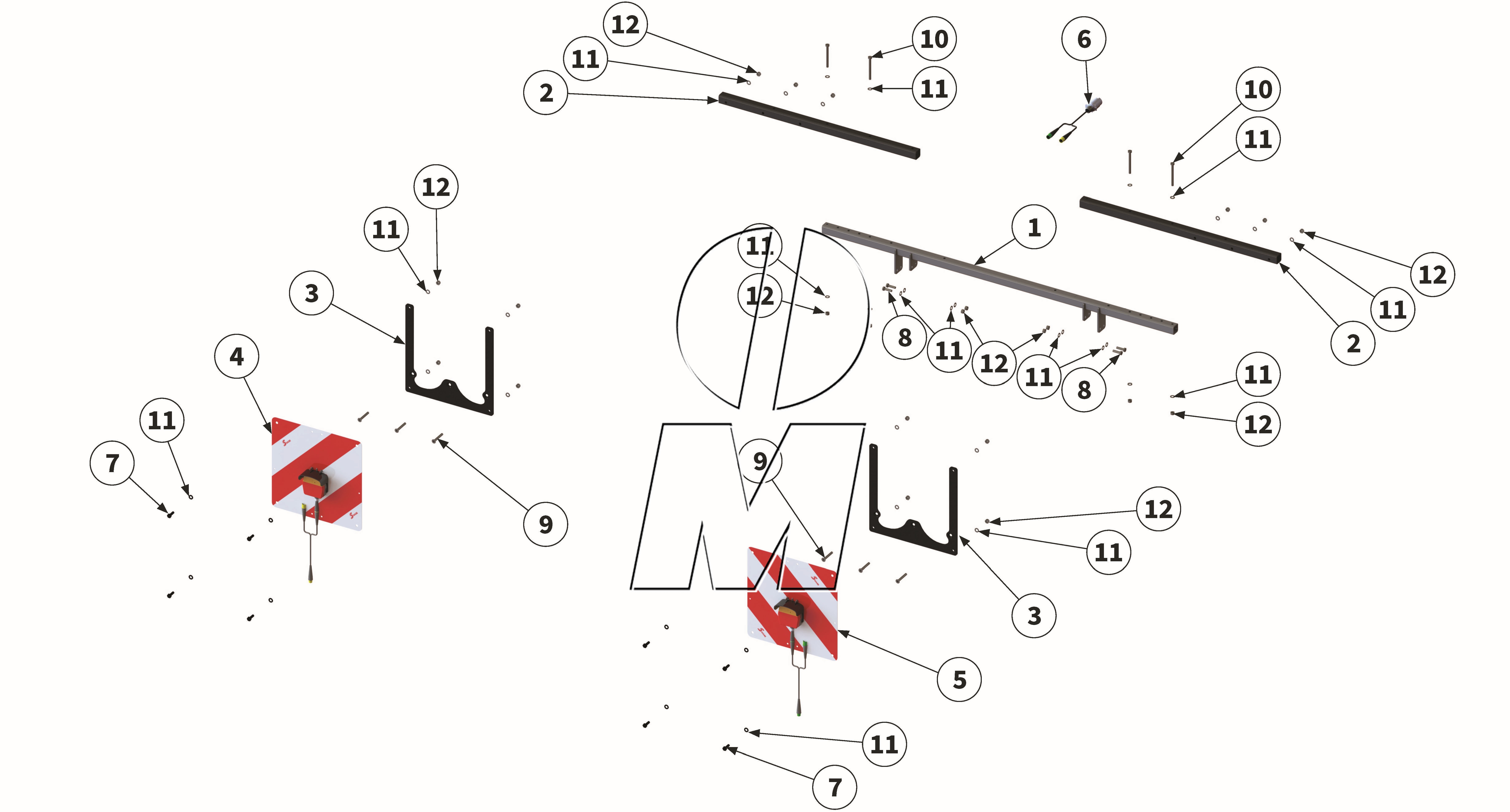 Exploded view 22: Lighting equipment support (P_VS_ET_24_WEL)