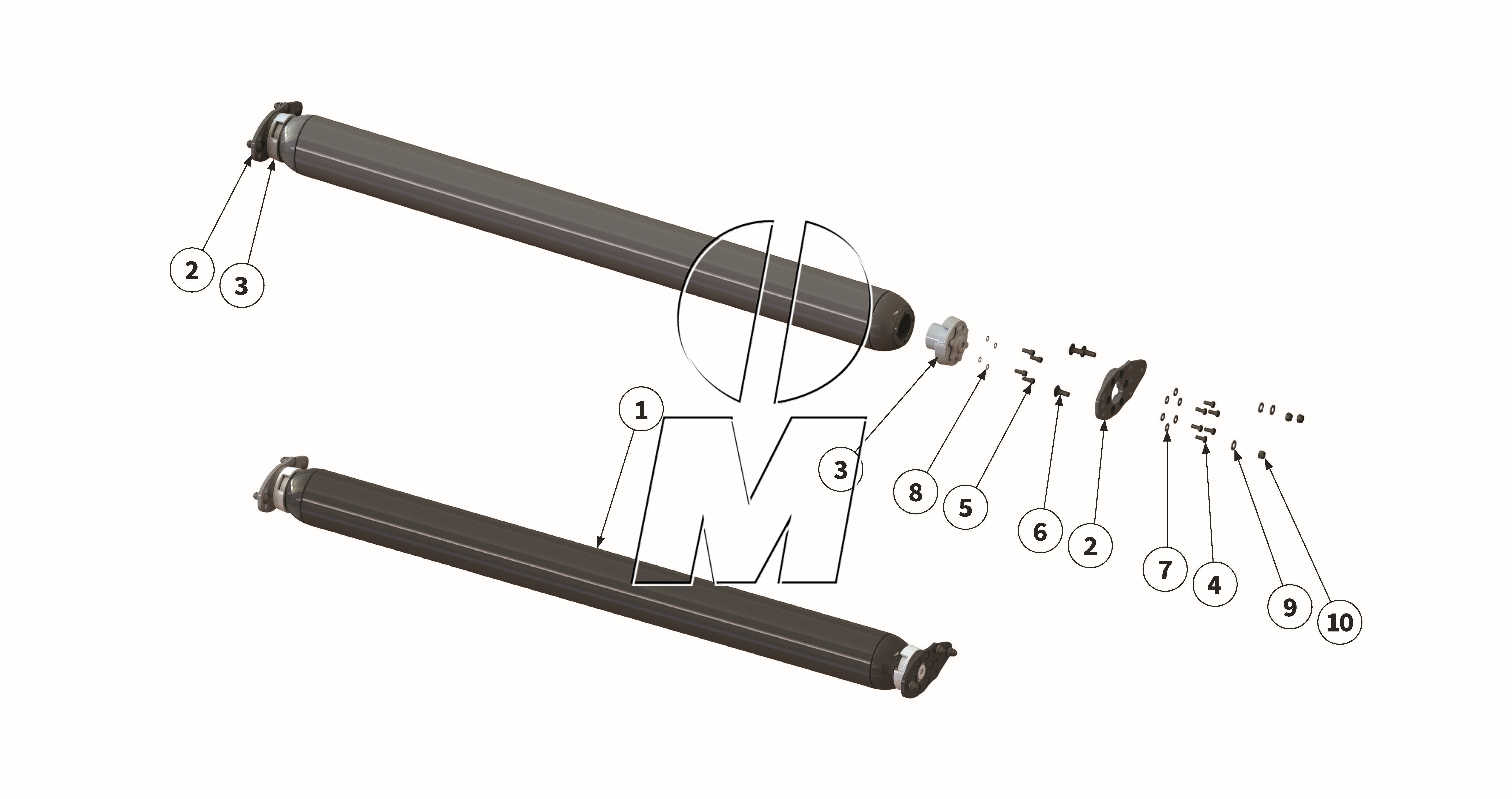 Exploded view 09: Support roller (P_VS_ET_24_WEL)
