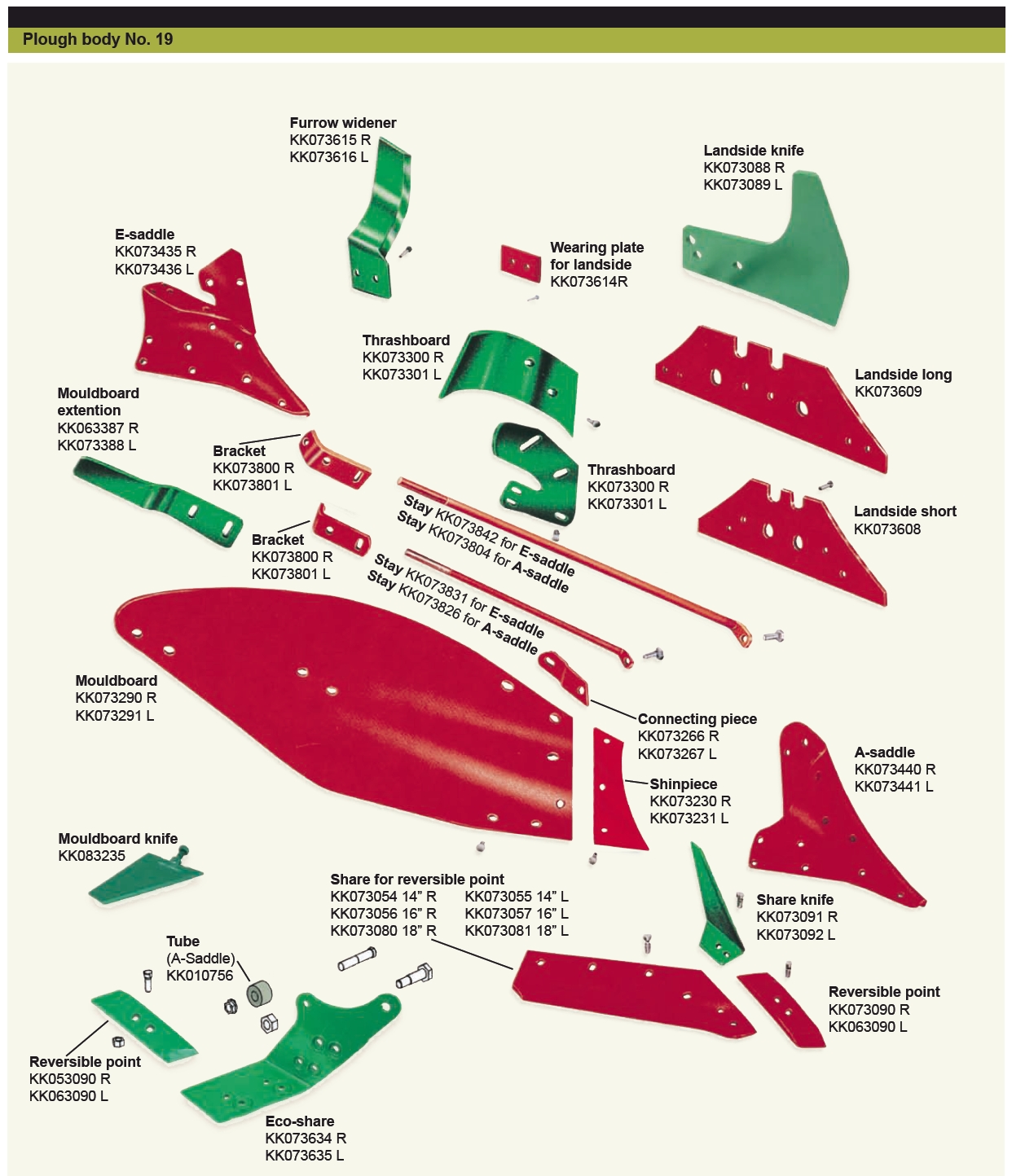 KVERNELAND Streichblechhinterteil