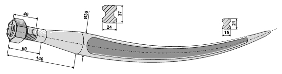 INDUSTRIAL YARD grapple tines