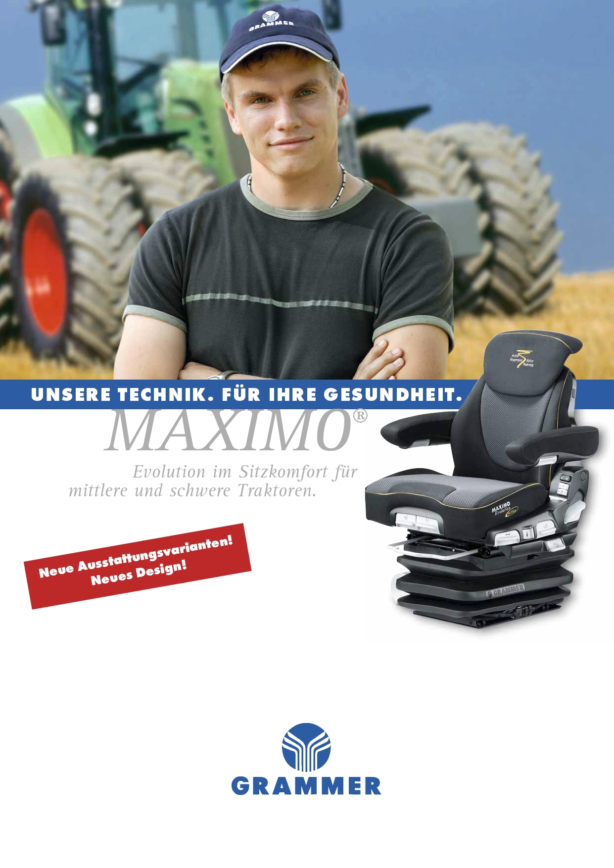 GRAMMER Schleppersitz MAXIMO ComfortPLUS