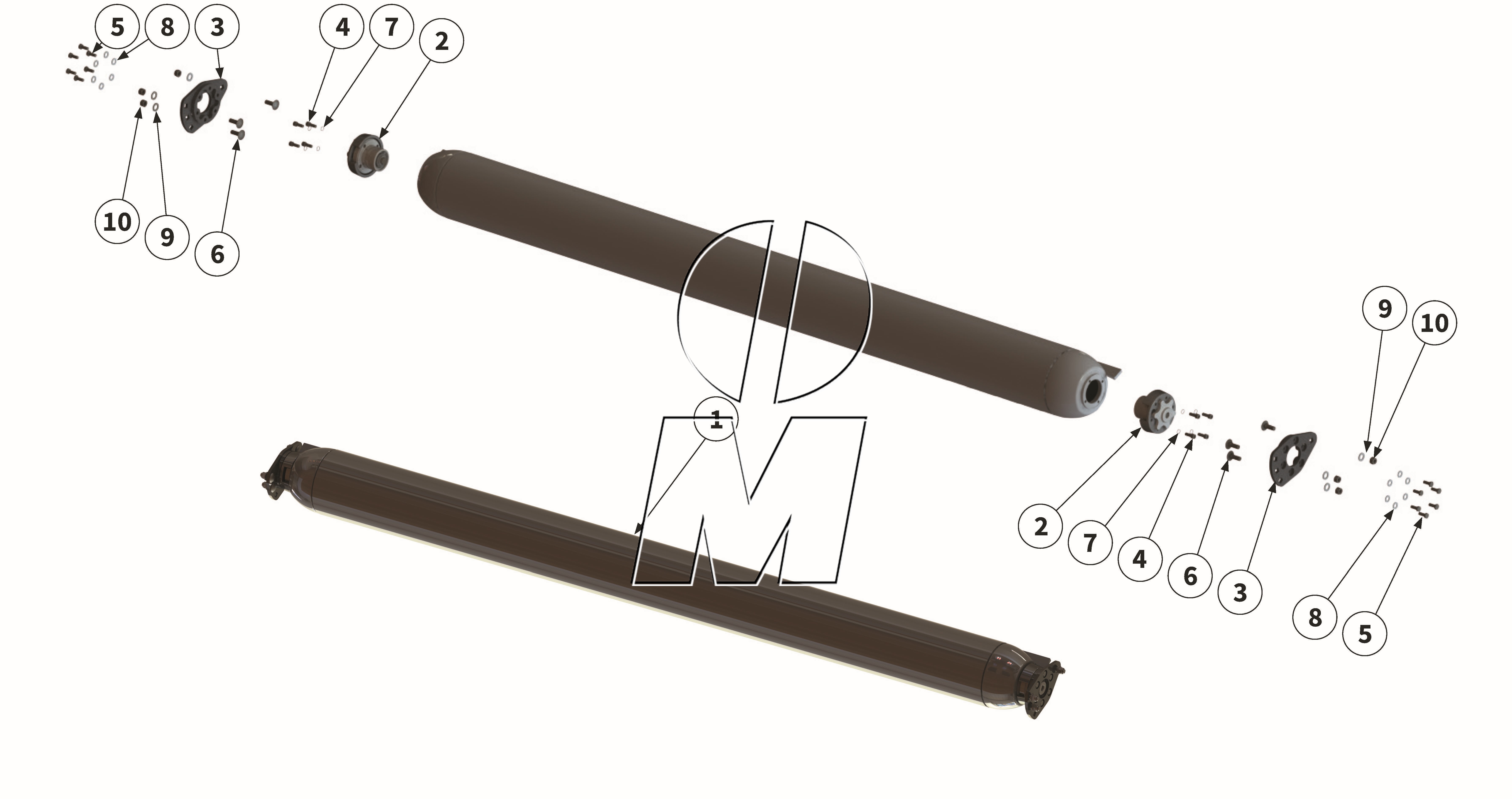 Exploded view 09: Support roller (P_PRO_ET_24_WEL)