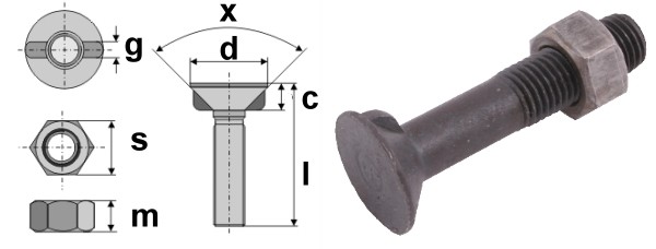 Vis à soc SW 19